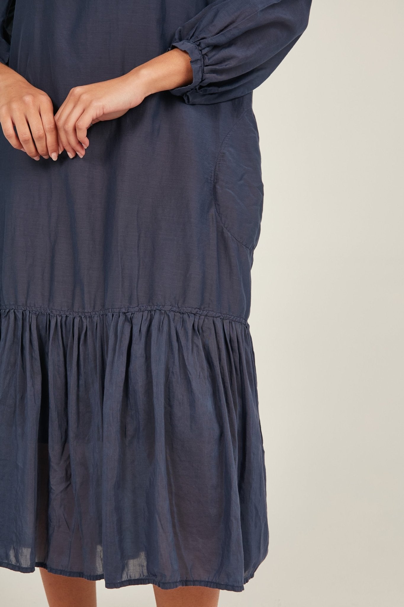 GINNY DRESS - DARK NAVY - Primness