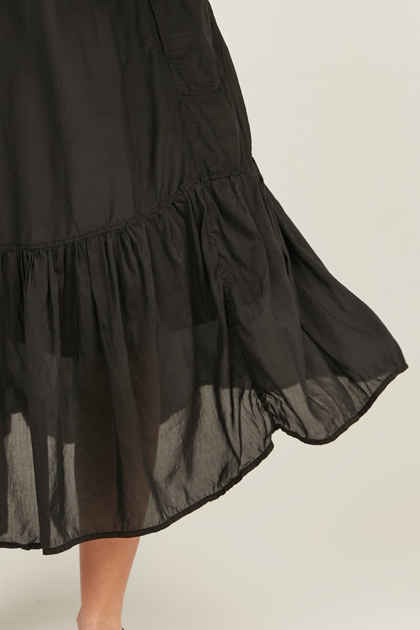 GINNY DRESS - NOIR - Primness