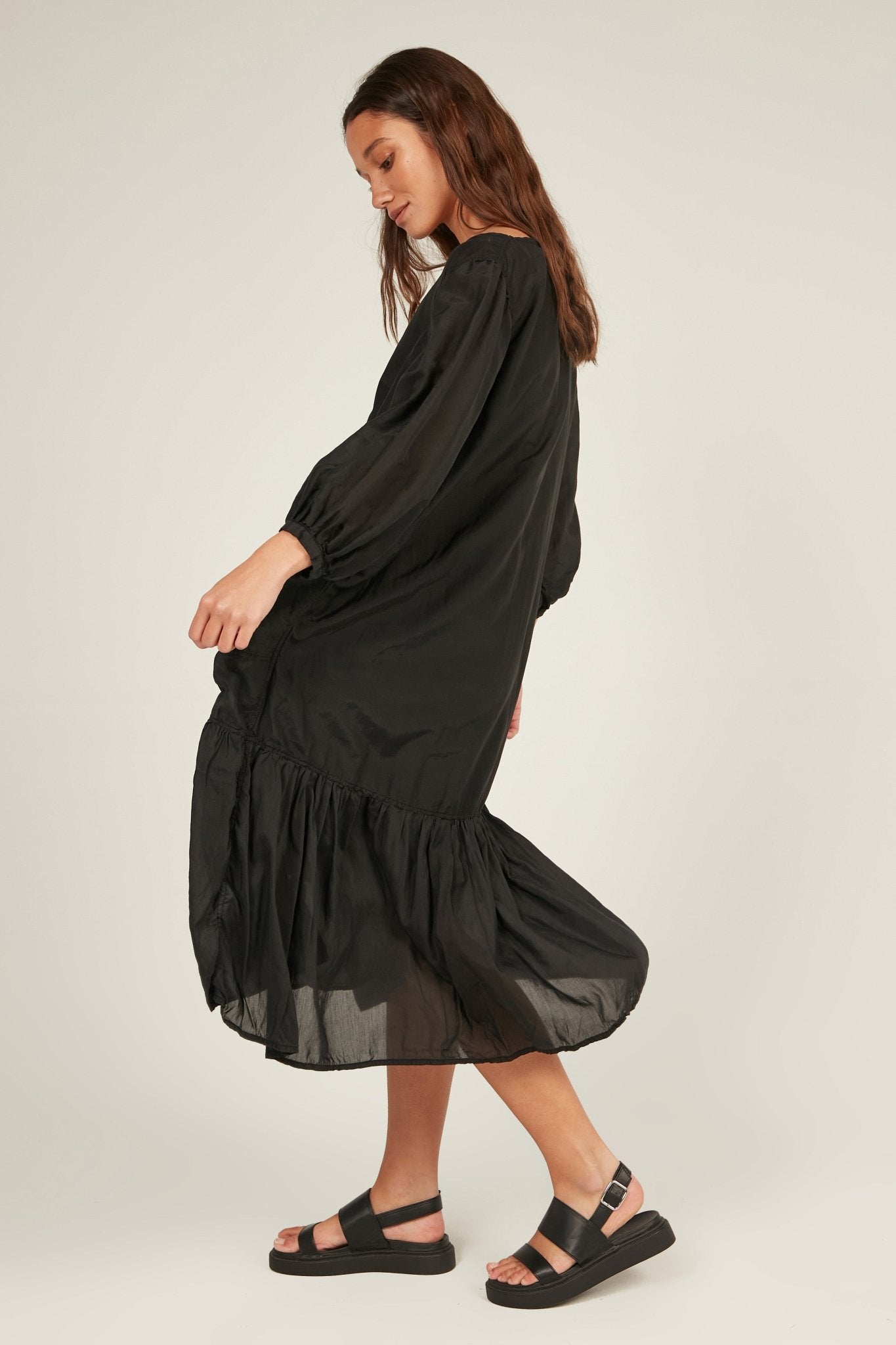 GINNY DRESS - NOIR - Primness