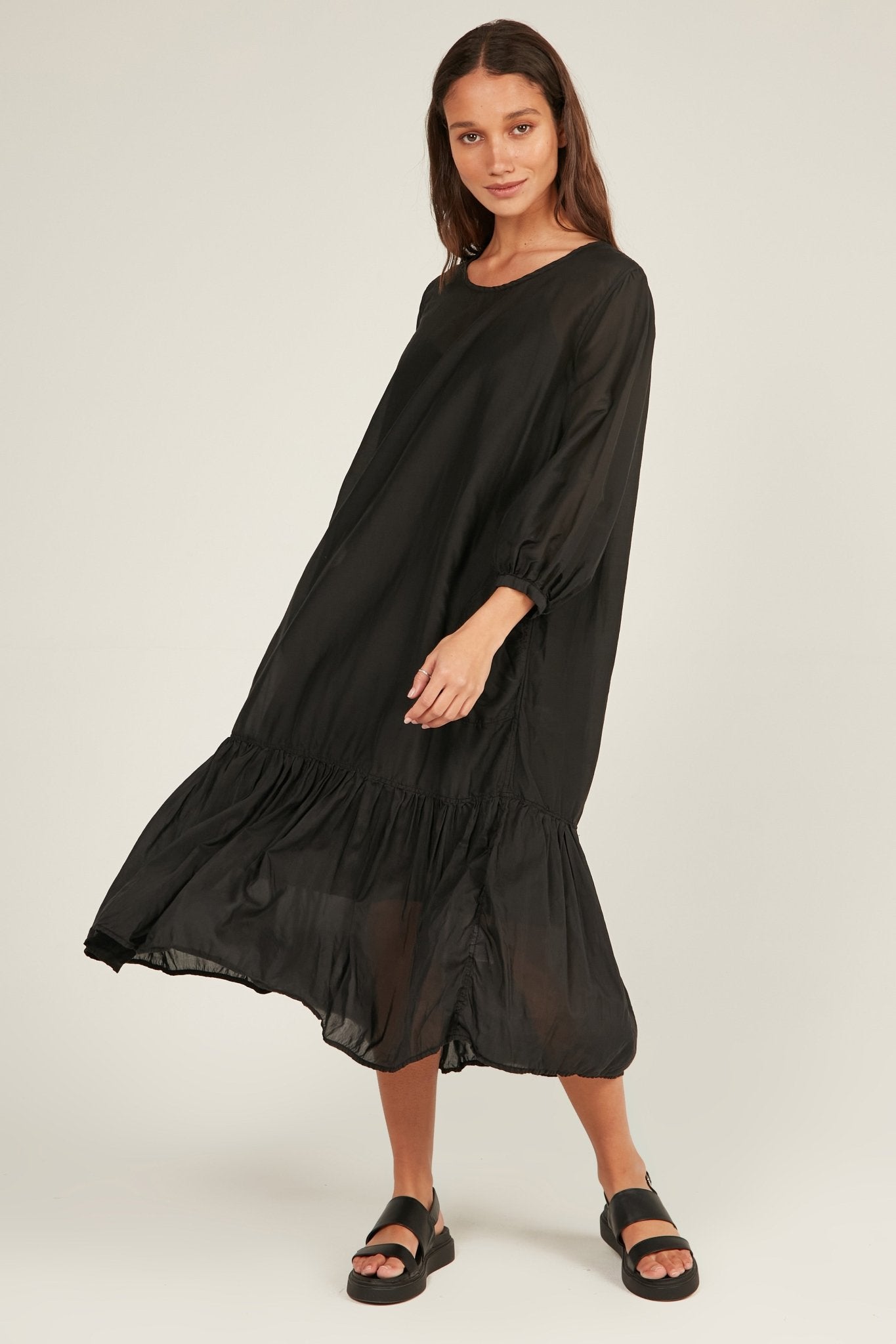 GINNY DRESS - NOIR - Primness