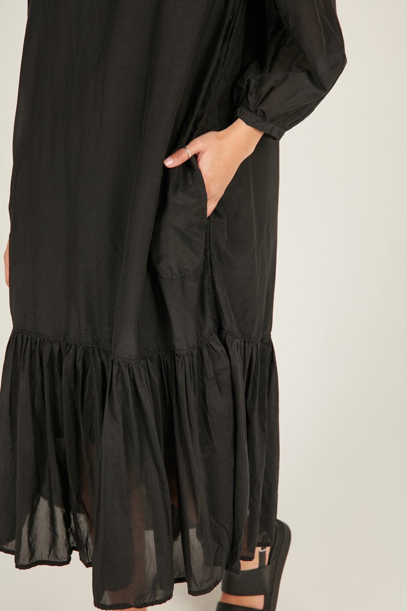 GINNY DRESS - NOIR - Primness