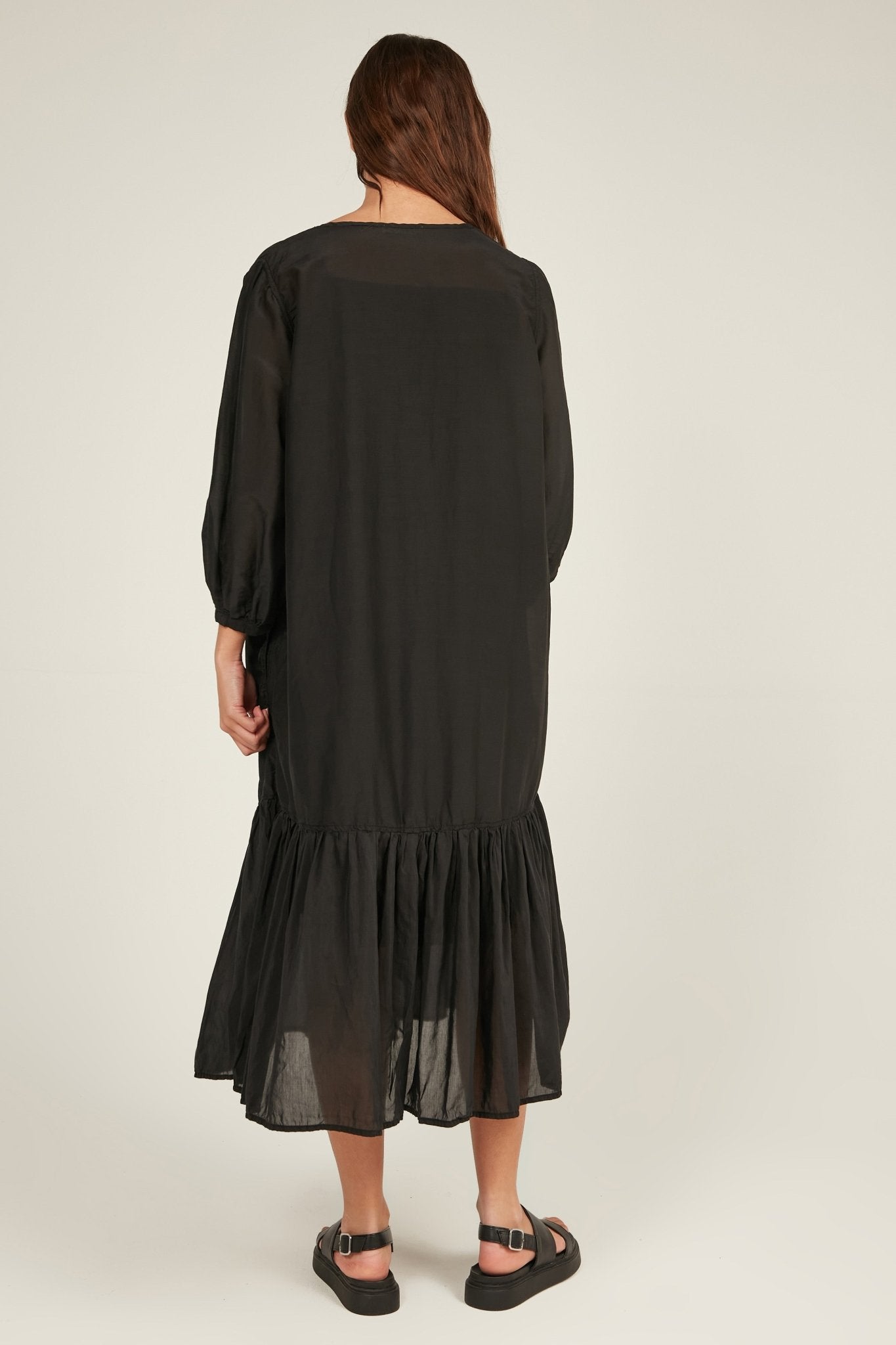 GINNY DRESS - NOIR - Primness