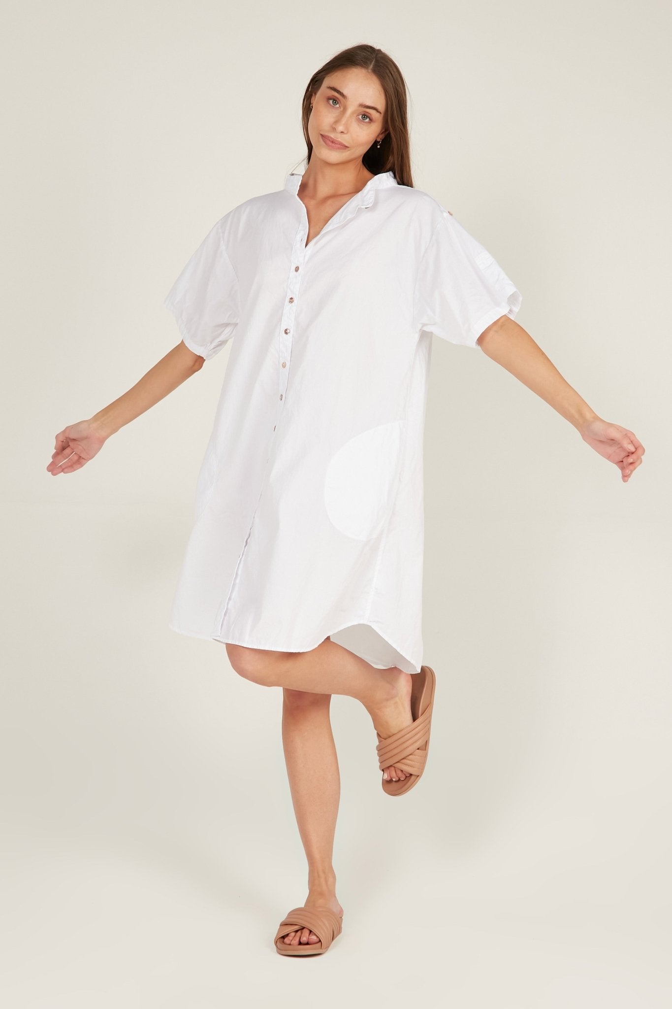 GOPPI DRESS - BLANC - Primness