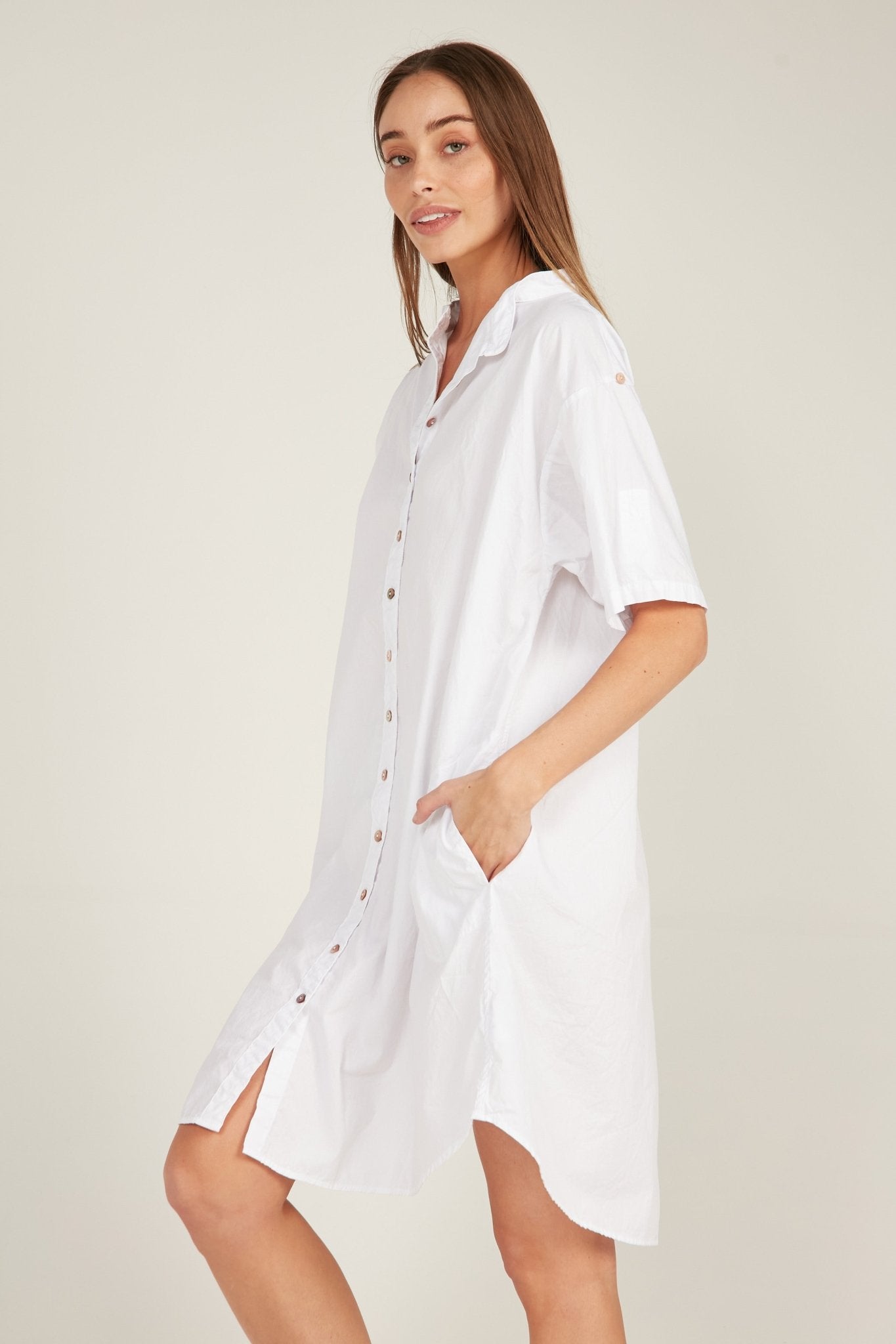 GOPPI DRESS - BLANC – Primness