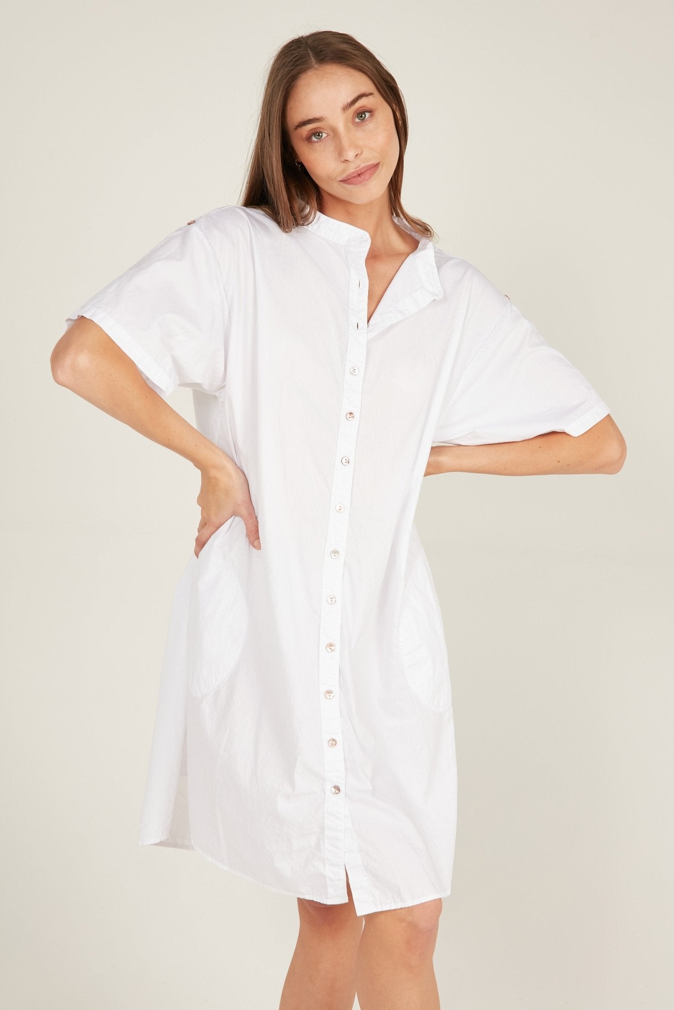 GOPPI DRESS - BLANC - Primness