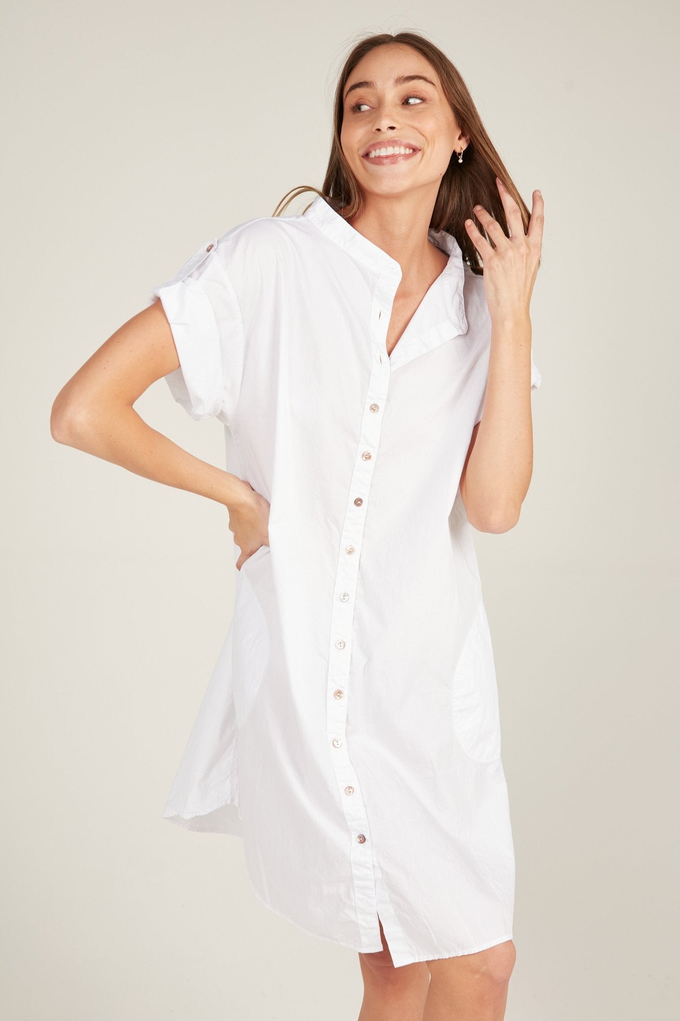 GOPPI DRESS - BLANC - Primness