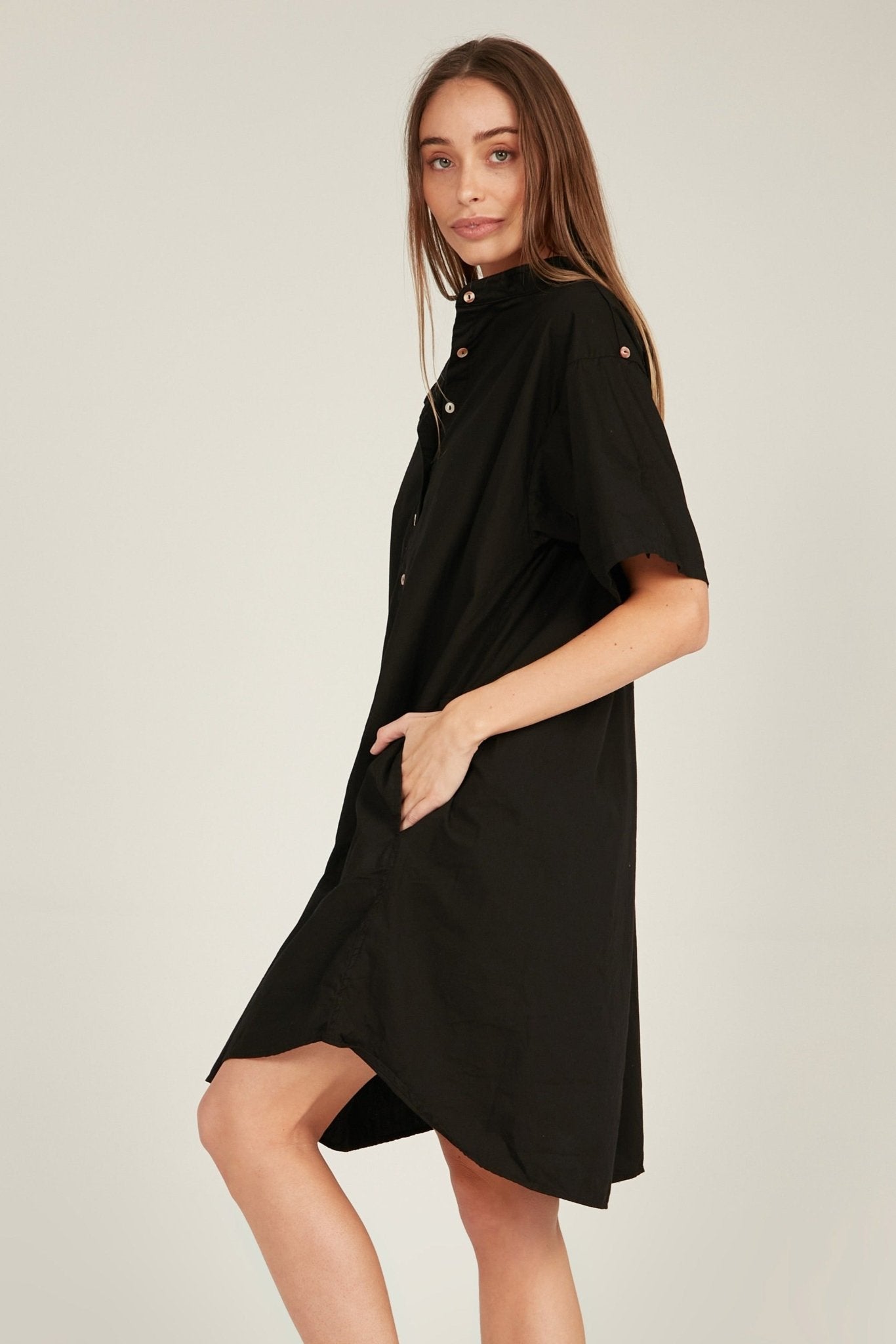 GOPPI DRESS - NOIR - Primness