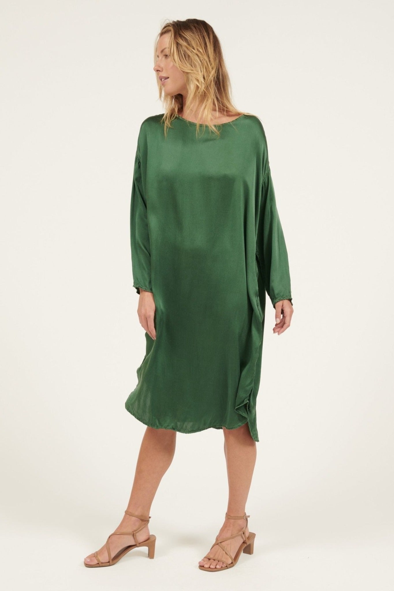 GRANDY DRESS - BOTTLE GREEN - Primness