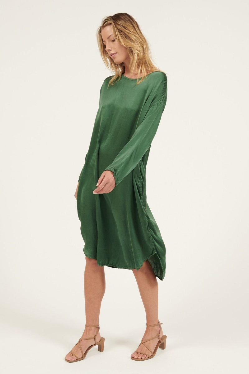 GRANDY DRESS - BOTTLE GREEN - Primness