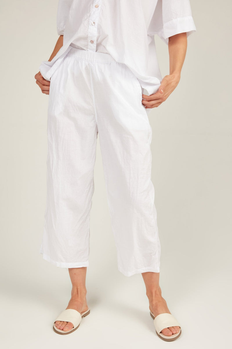 HOLIDAY CROPPED PANT - BLANC - Primness