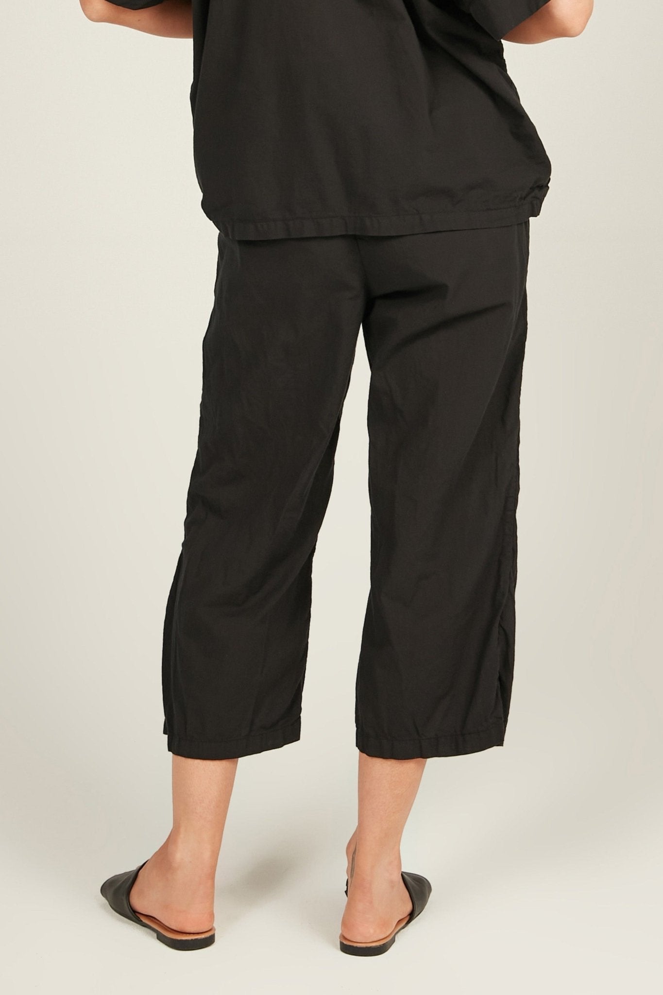 HOLIDAY CROPPED PANT - NOIR - Primness