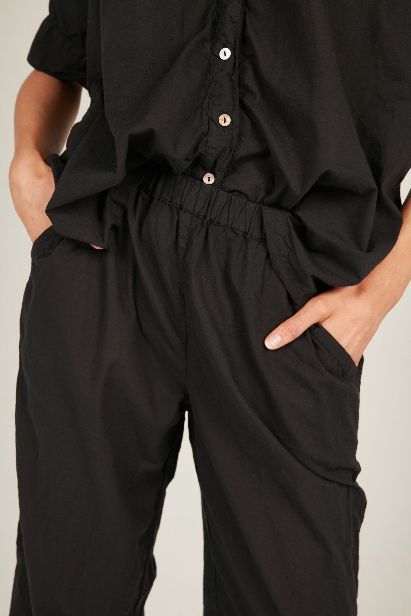 HOLIDAY CROPPED PANT - NOIR - Primness