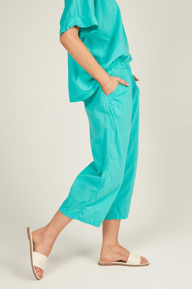 HOLIDAY CROPPED PANT - TURQUOISE - Primness
