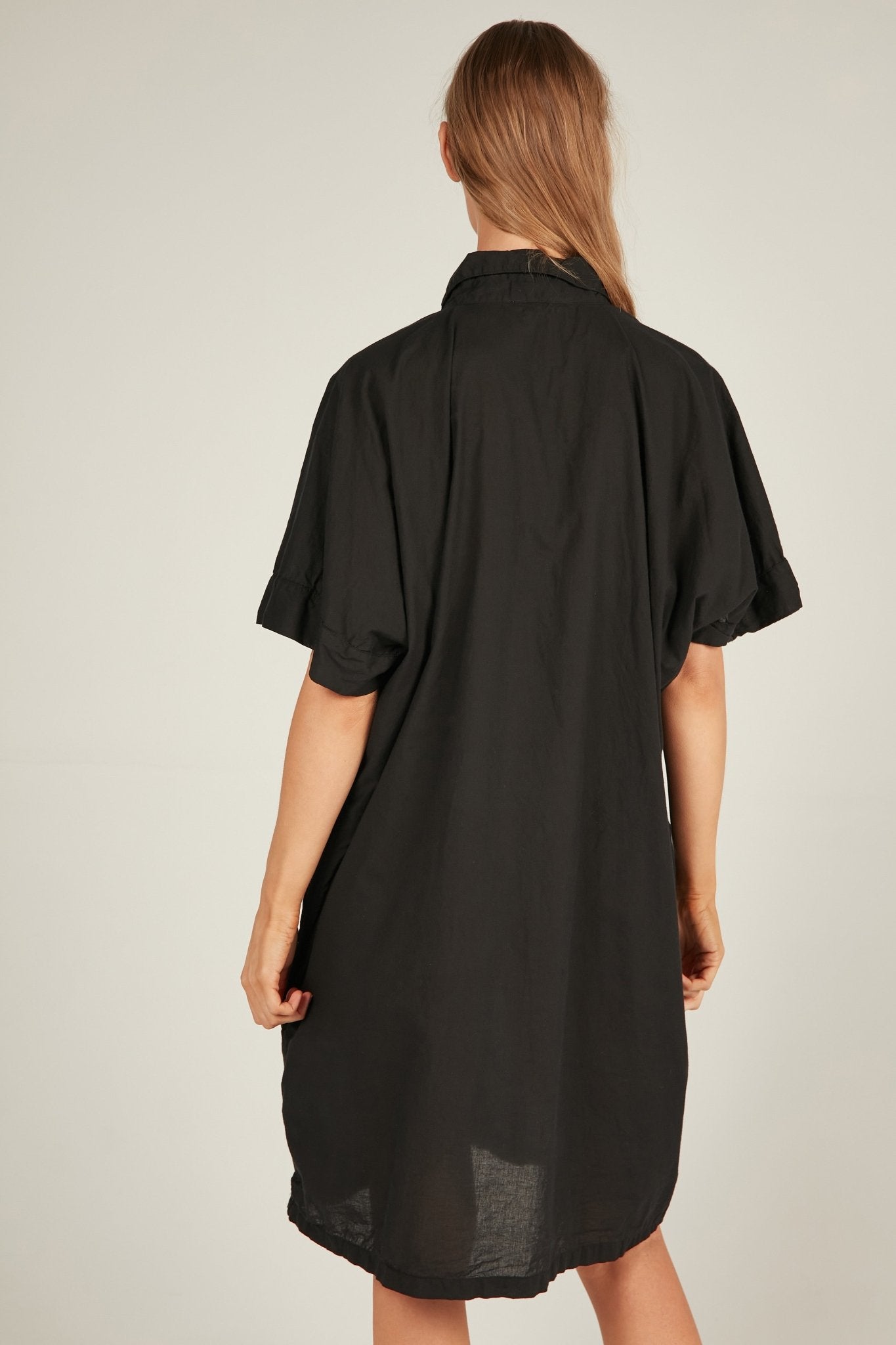 HOLIDAY SHIRT DRESS - NOIR - Primness