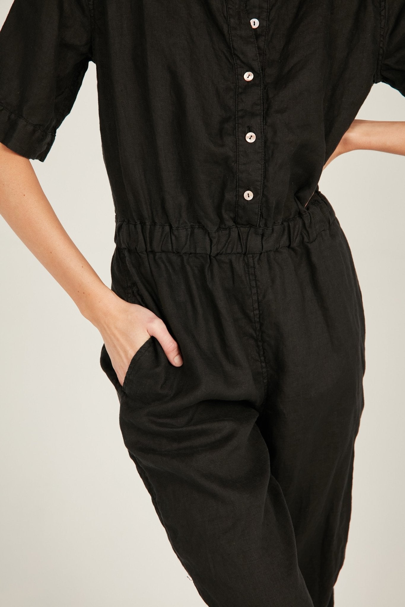 ISLAND JUMPSUIT - NOIR (PRE-ORDER) - Primness