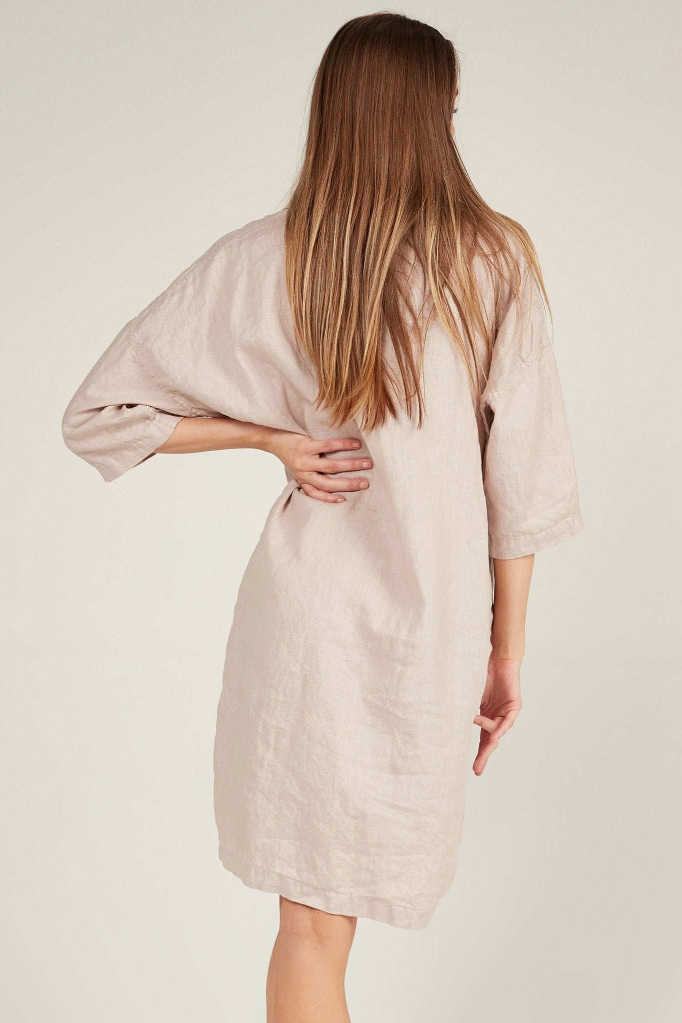 ISLAND SHIRT DRESS - DOVE (PRE-ORDER) - Primness