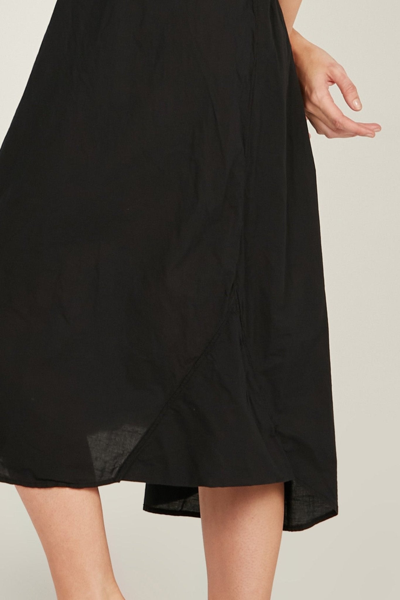 LALA SHIRT DRESS - NOIR - Primness