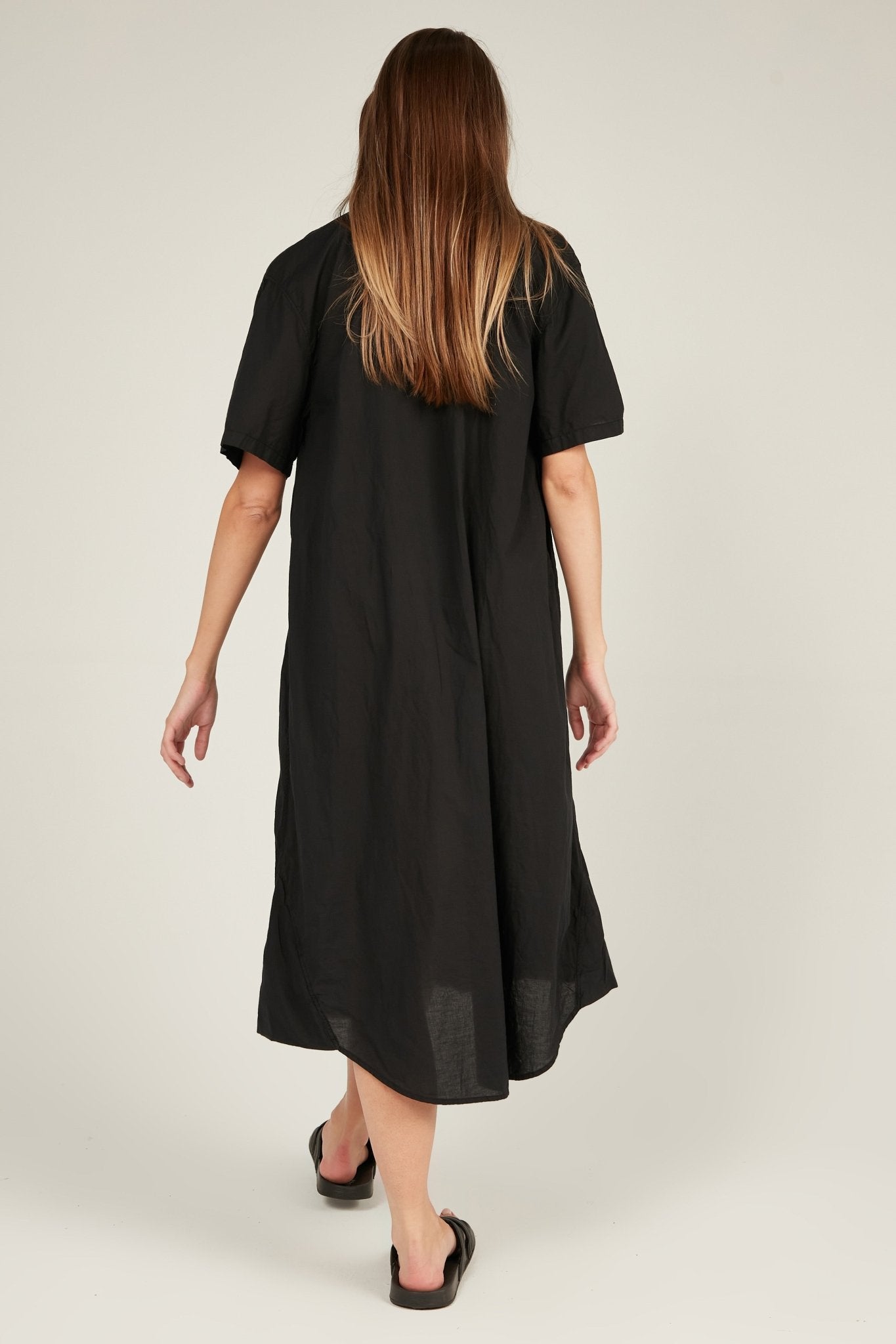 LALA SHIRT DRESS - NOIR - Primness