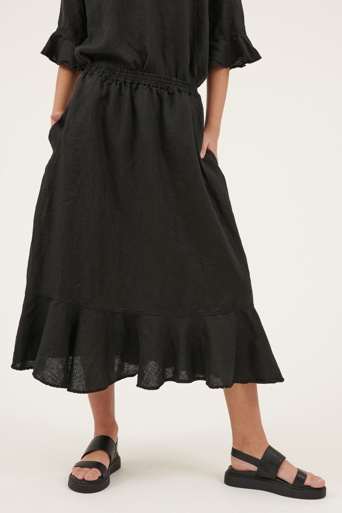 LITTLE COVE SKIRT - NOIR - FINAL SALE - Primness