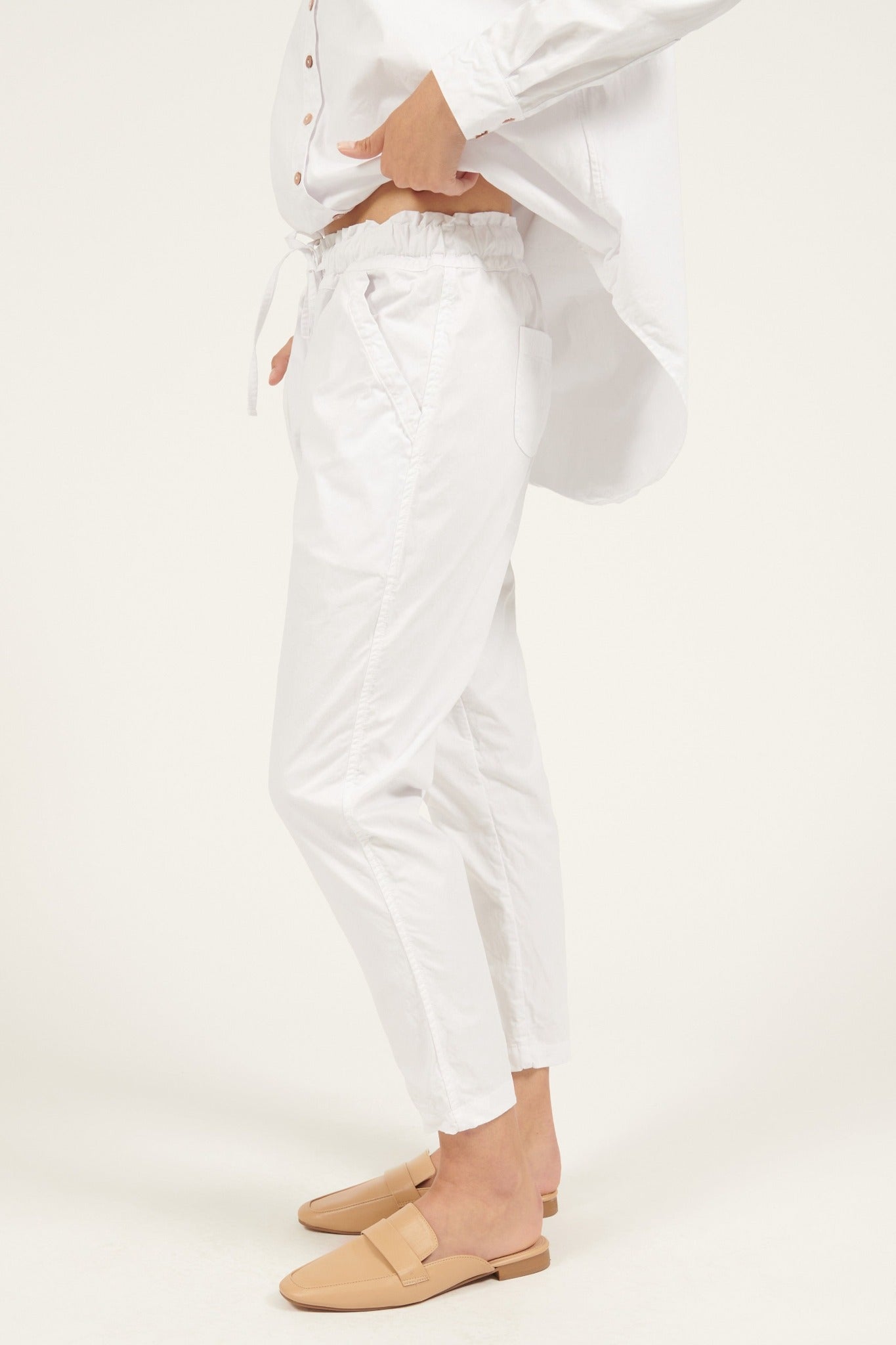 LONLON PANT - BLANC (PRE-ORDER) - Primness