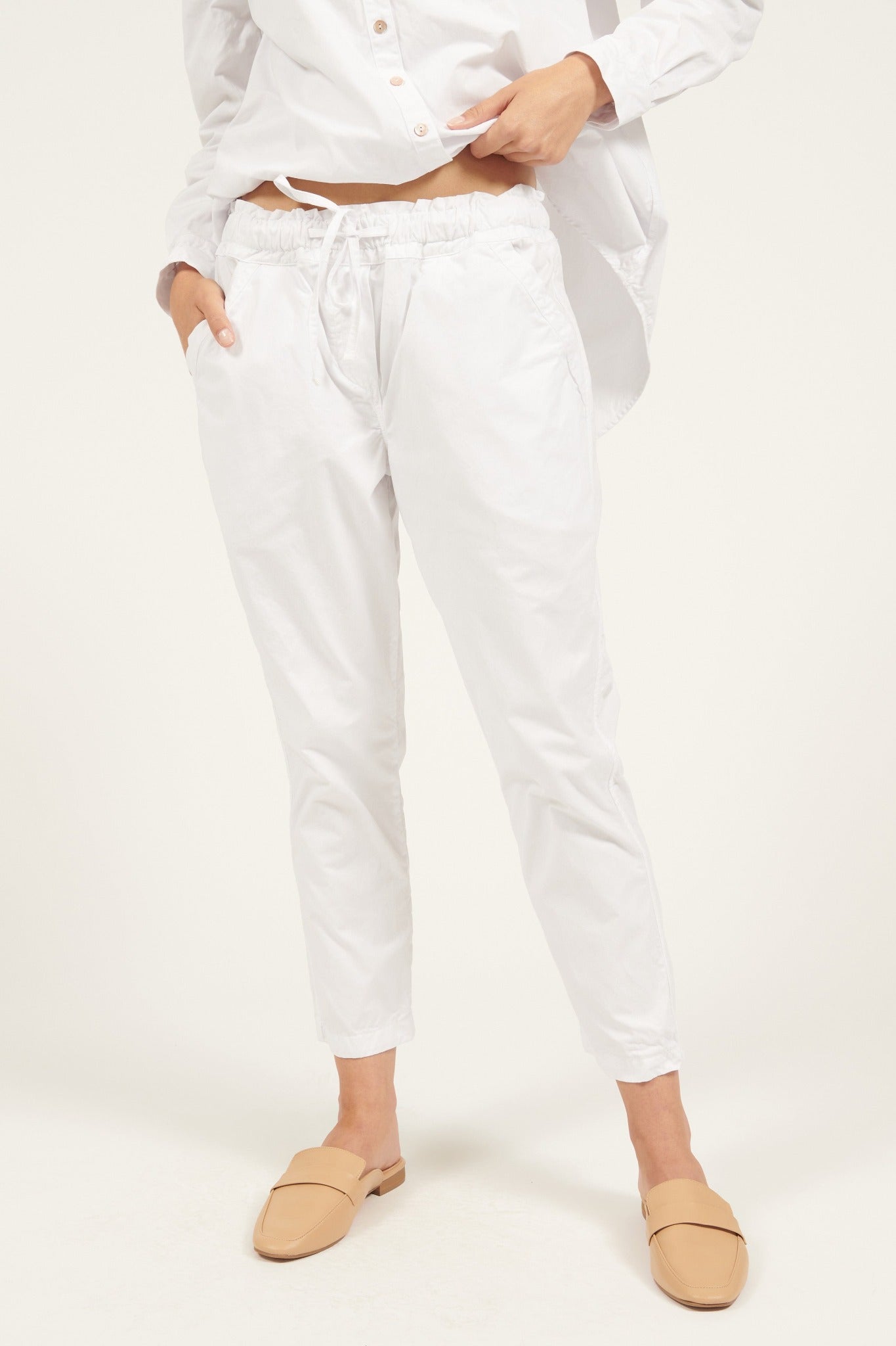 LONLON PANT - BLANC (PRE-ORDER) - Primness