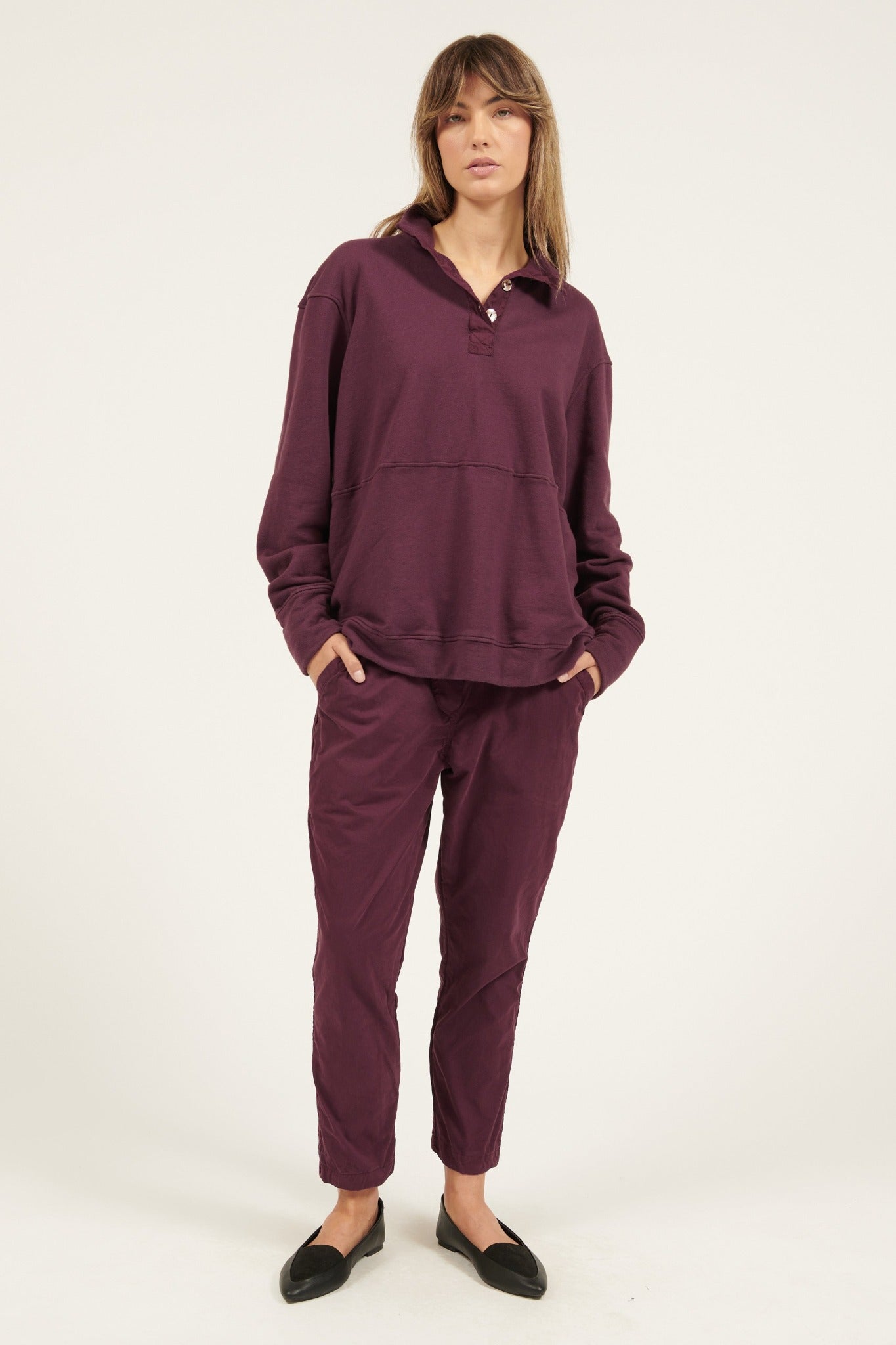 LONLON PANT - PLUM (PRE-ORDER) - Primness