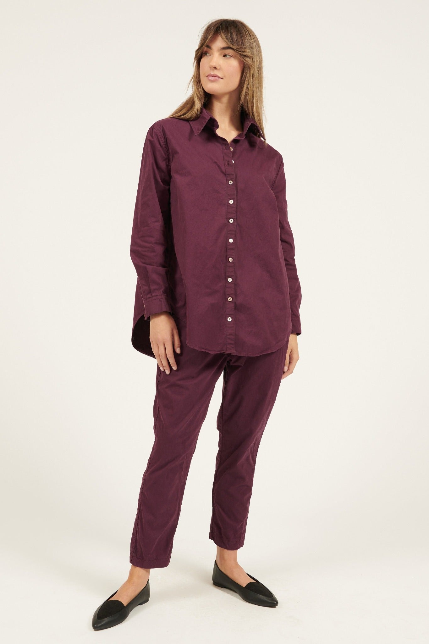 LONLON PANT - PLUM (PRE-ORDER) - Primness