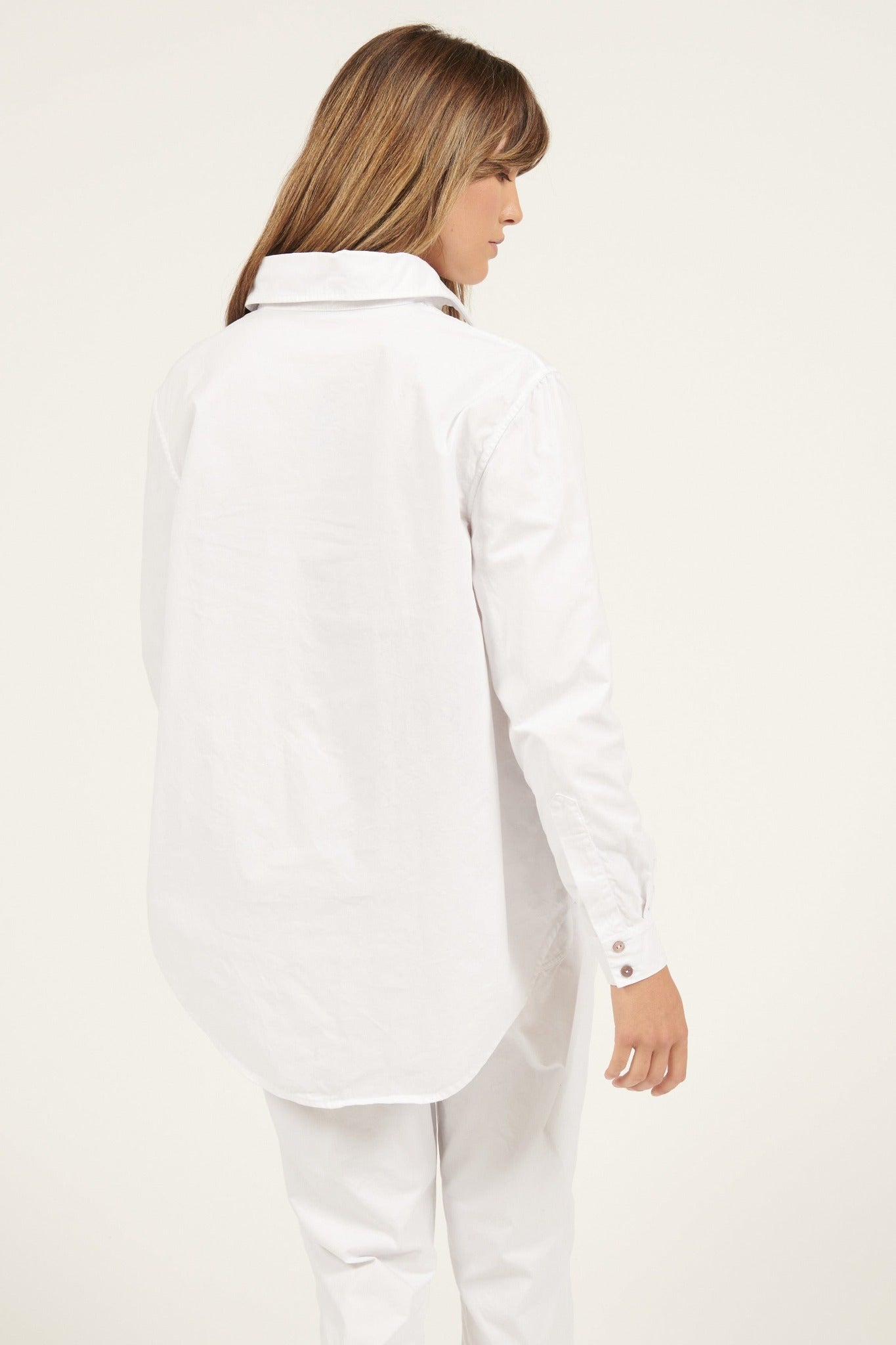 LONLON SHIRT - BLANC (PRE-ORDER) - Primness