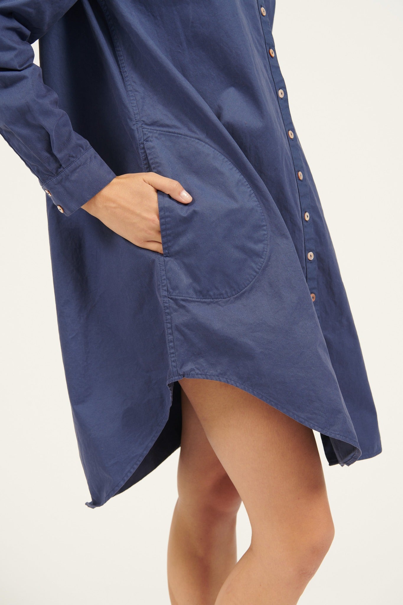 LONLON SHIRT DRESS - BLUE TUNE (PRE-ORDER) - Primness