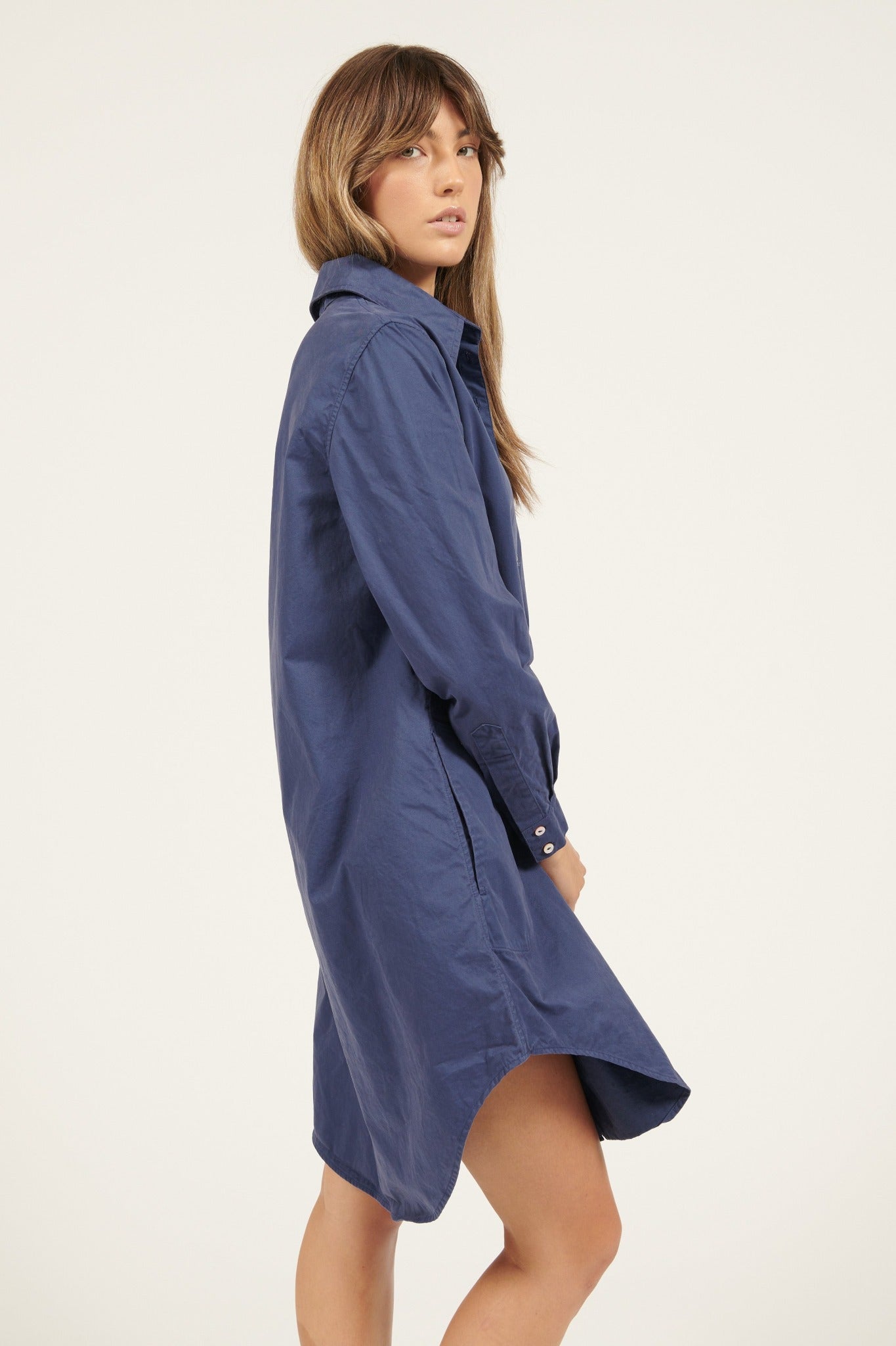 LONLON SHIRT DRESS - BLUE TUNE (PRE-ORDER) - Primness