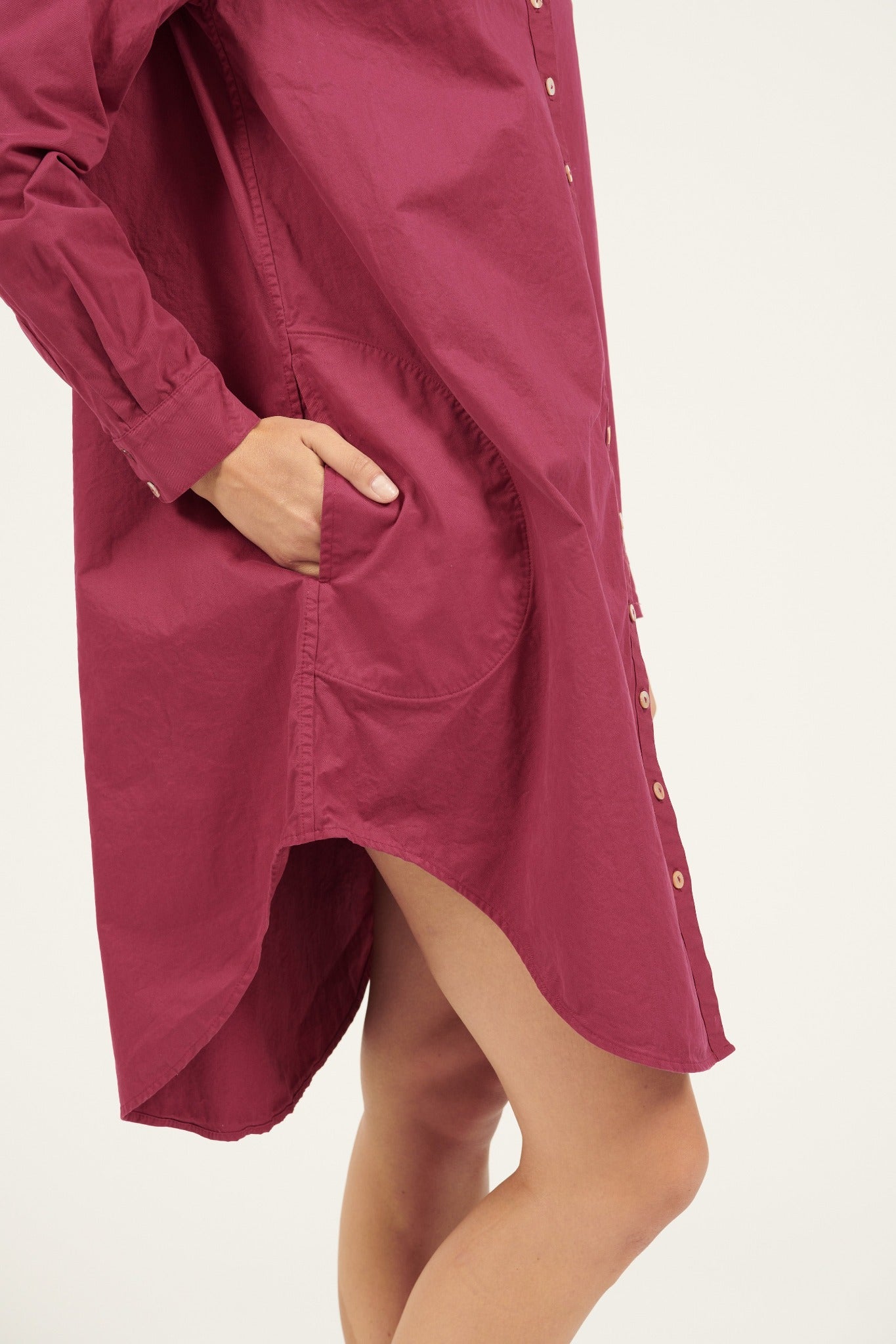 LONLON SHIRT DRESS - HIBISCUS (PRE-ORDER) - Primness