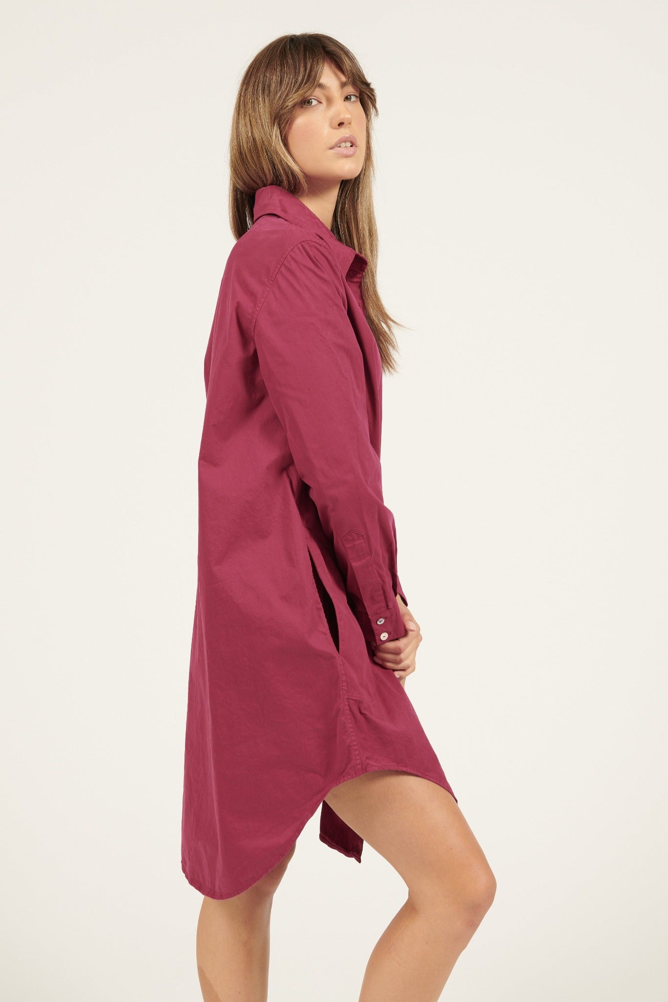 LONLON SHIRT DRESS - HIBISCUS (PRE-ORDER) - Primness