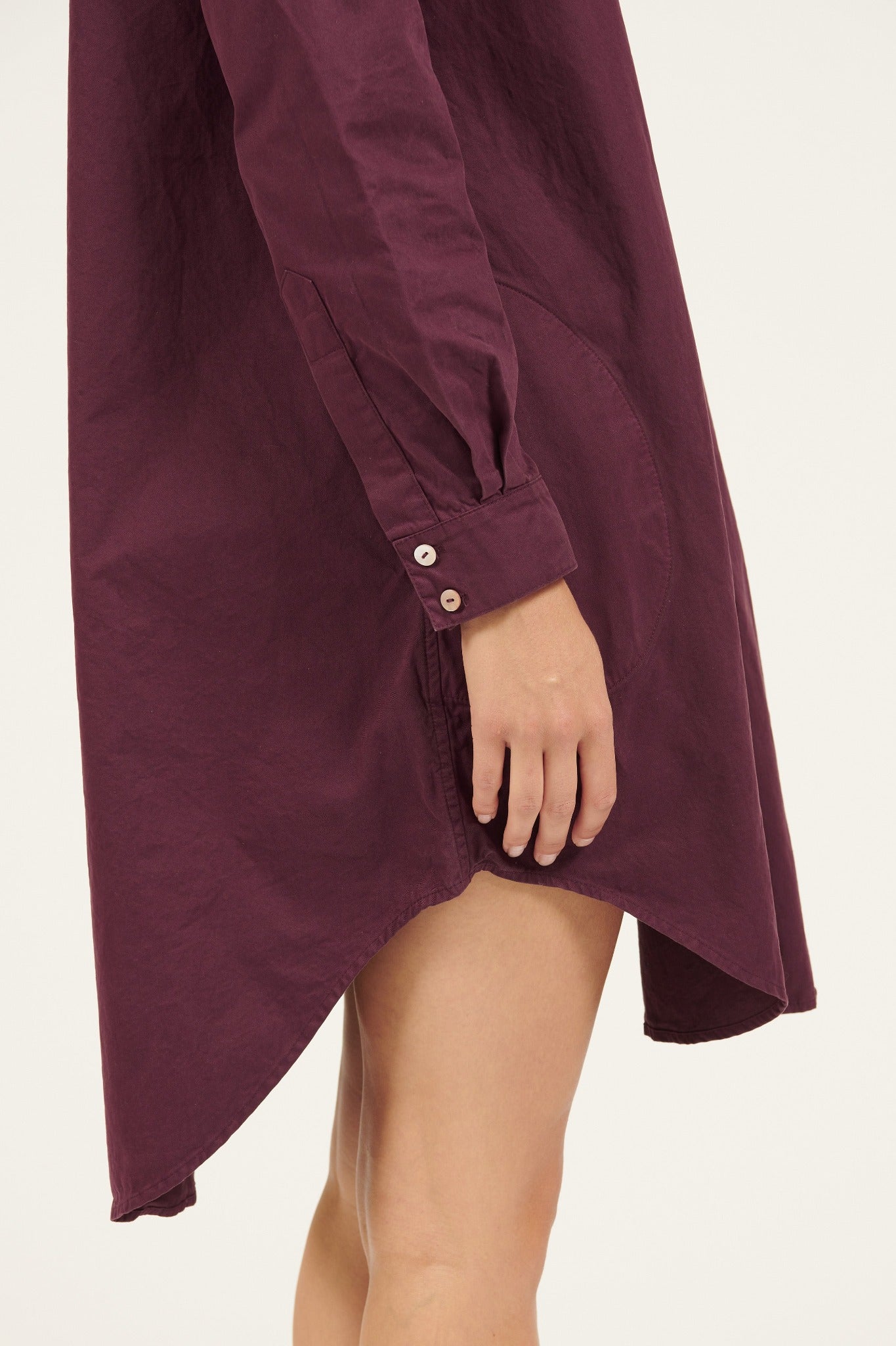 LONLON SHIRT DRESS - PLUM (PRE-ORDER) - Primness