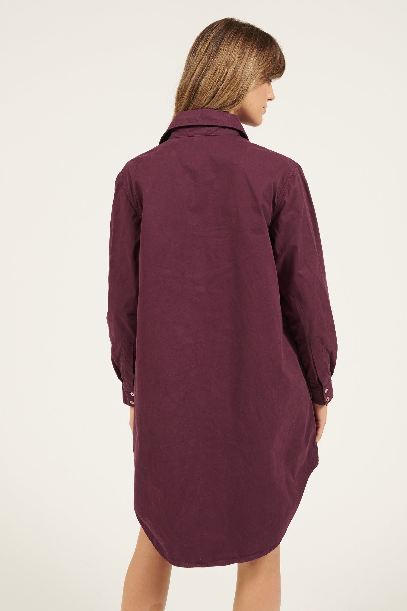 LONLON SHIRT DRESS - PLUM (PRE-ORDER) - Primness