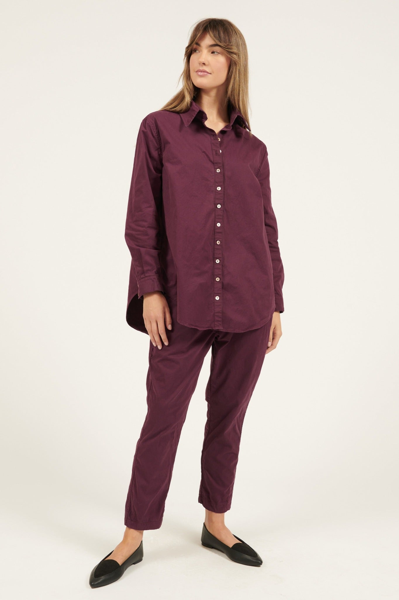 LONLON SHIRT - PLUM (PRE-ORDER) - Primness