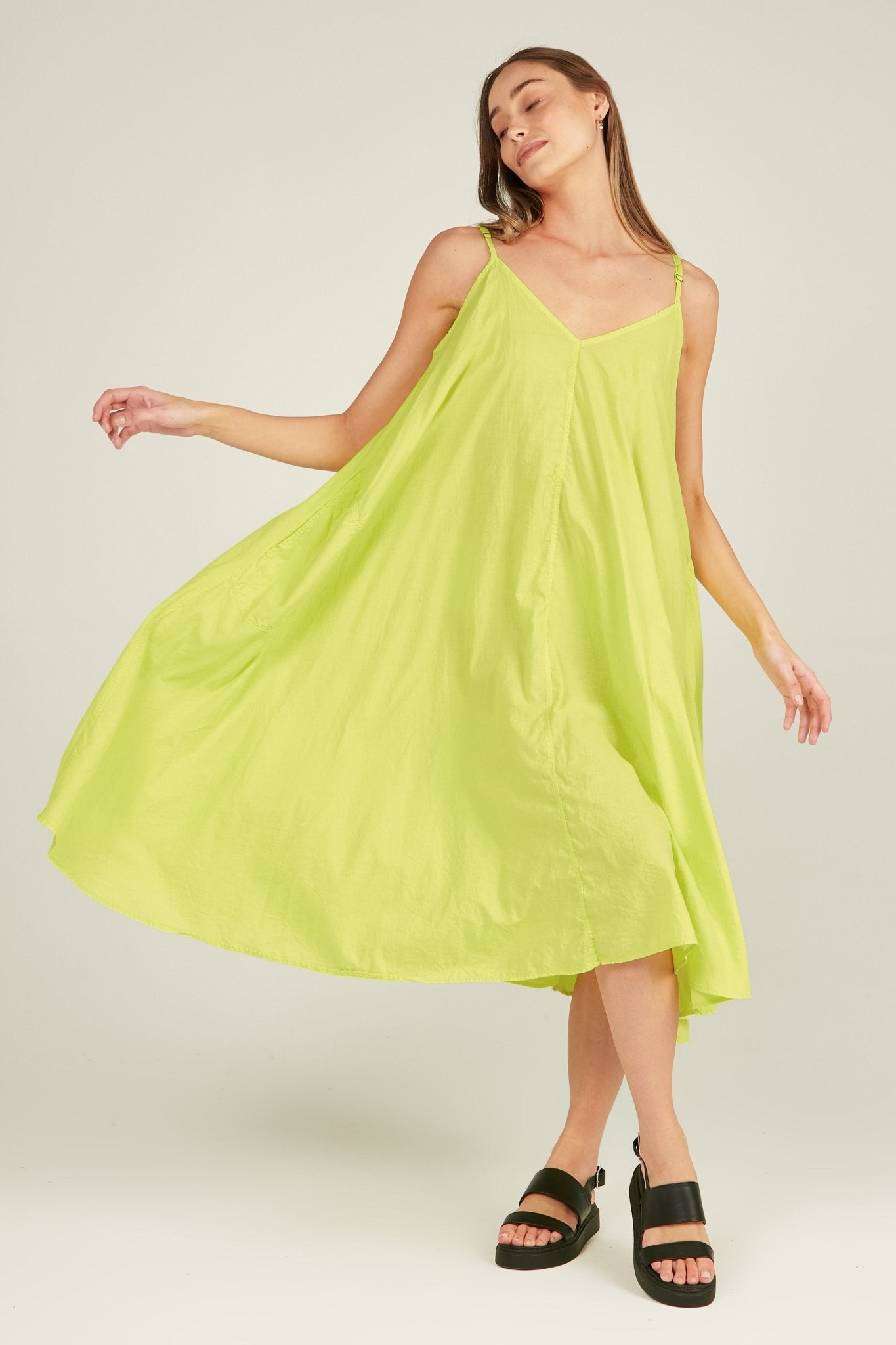 LOURVE SUNDRESS - LIME - Primness