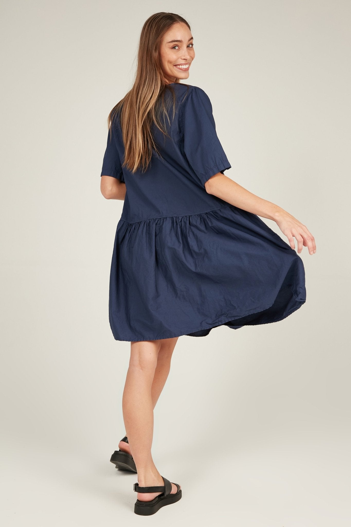 LOVE DRESS - DARK NAVY (PRE-ORDER) - Primness