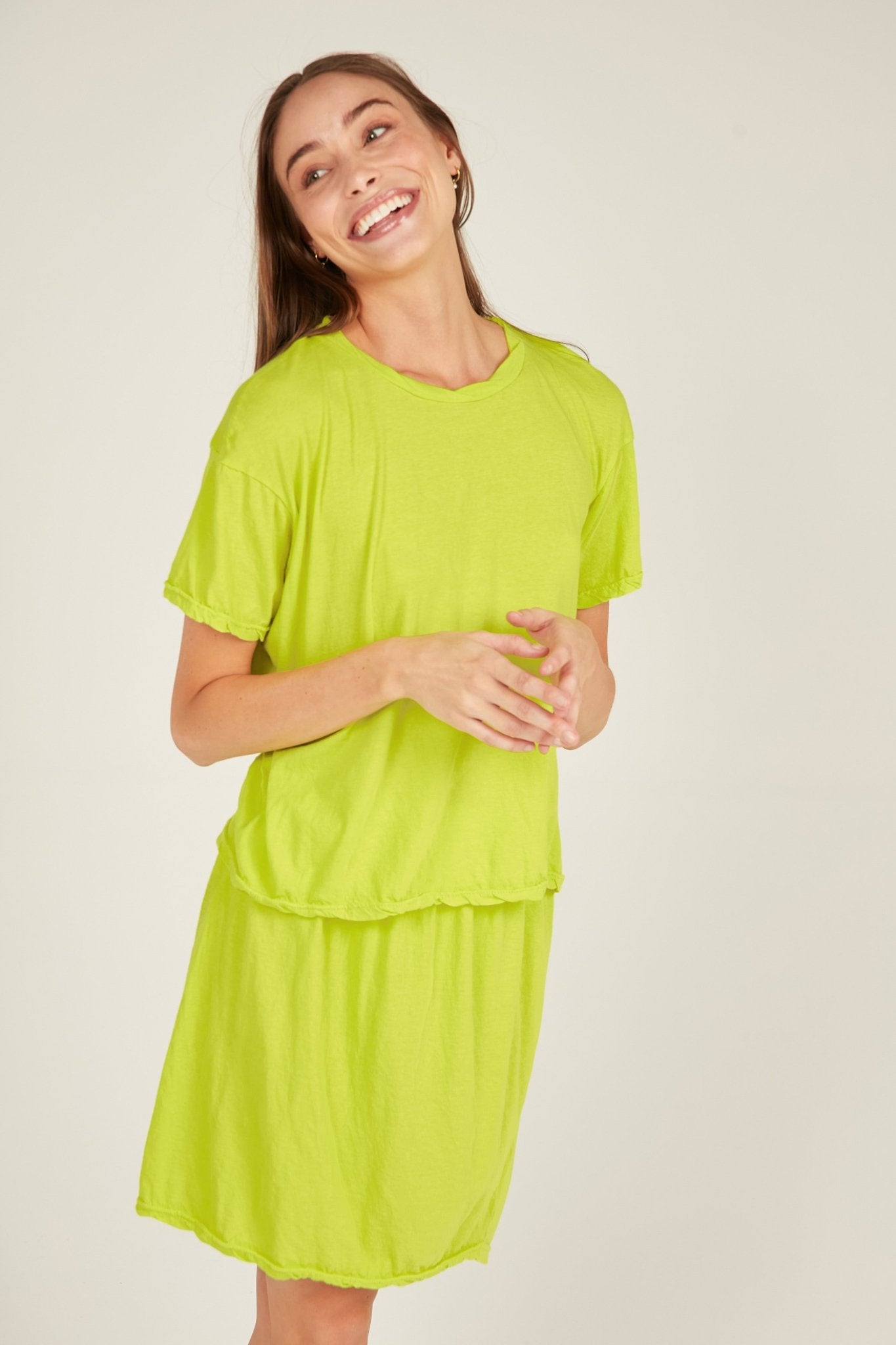 LUCKIE TEE - LIME - Primness