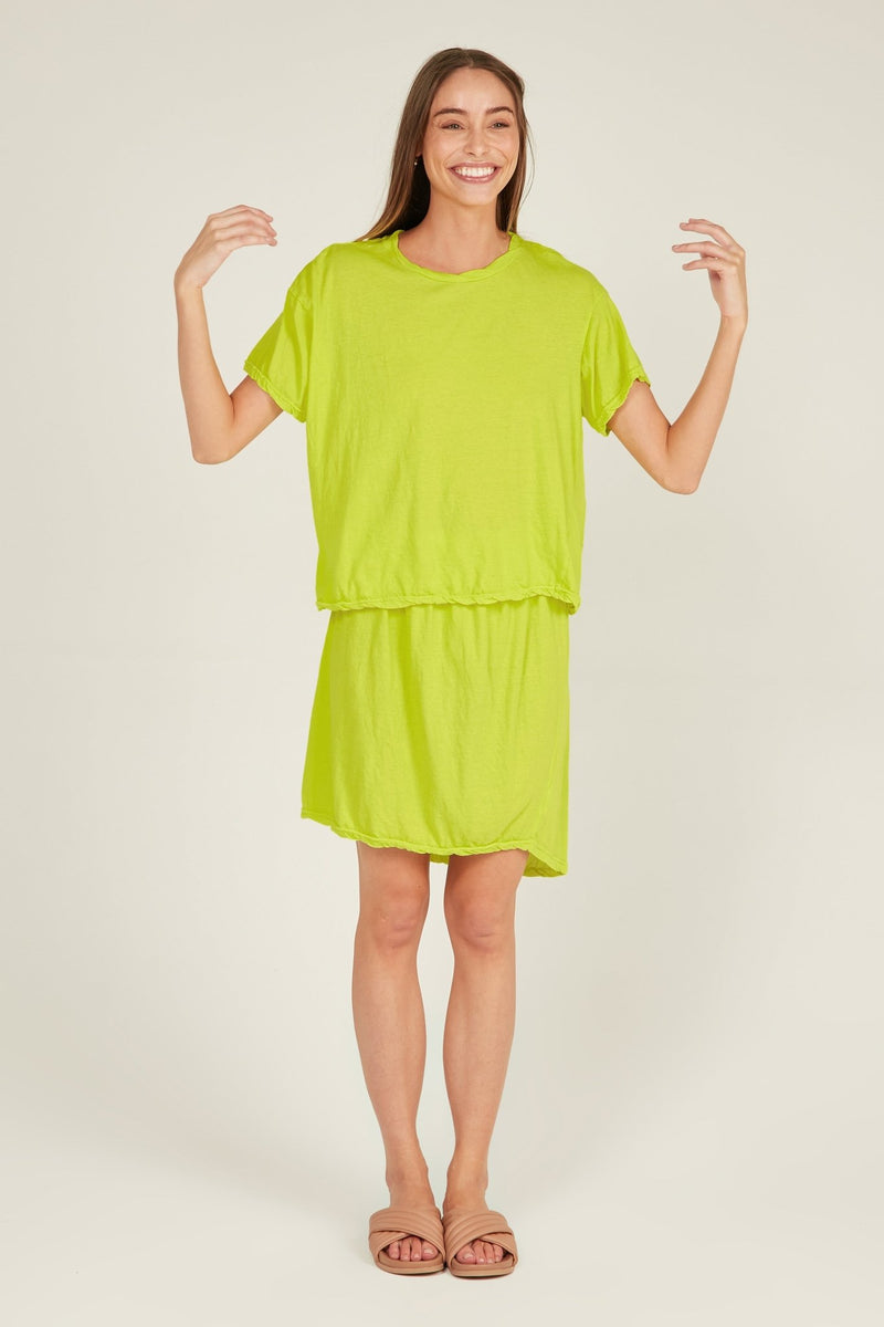 LUCKIE TEE - LIME - Primness