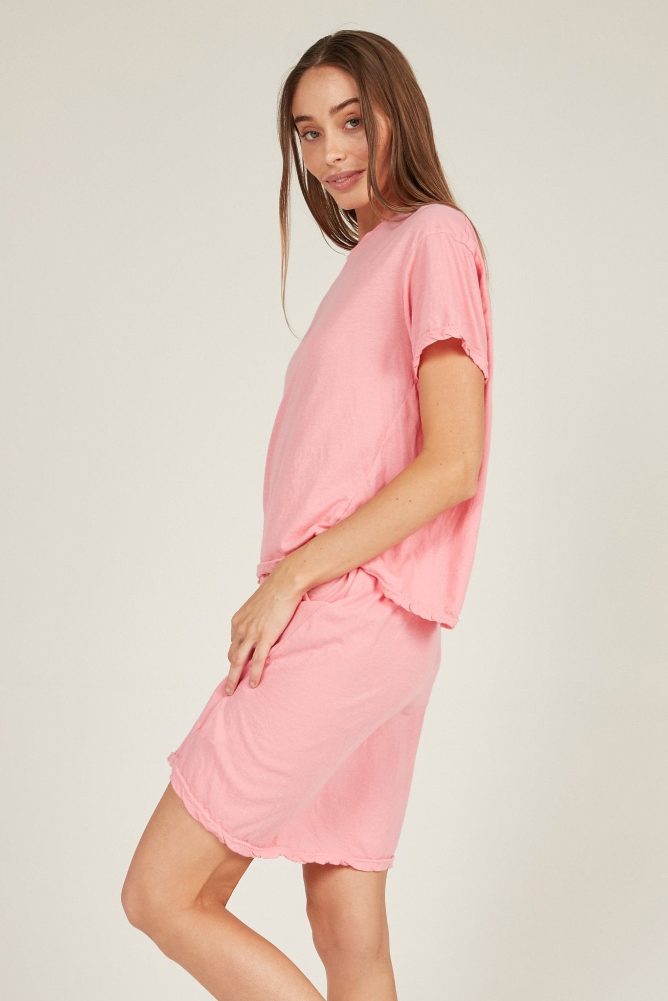 LUCKIE TEE - TAFFY PINK - Primness