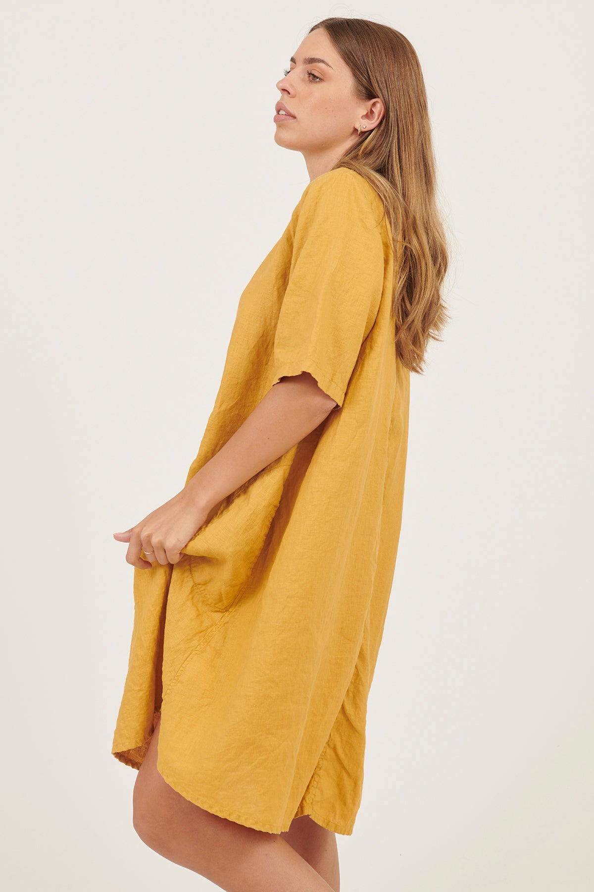 MIA TEE DRESS - AMBER - Primness