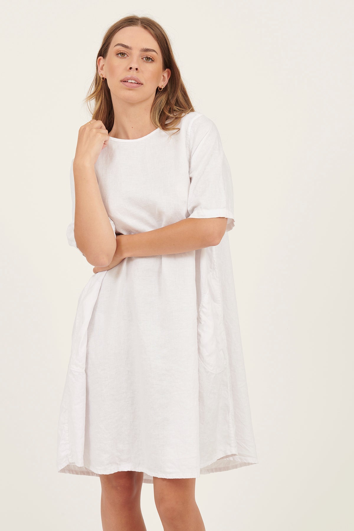 MIA TEE DRESS - BLANC - Primness