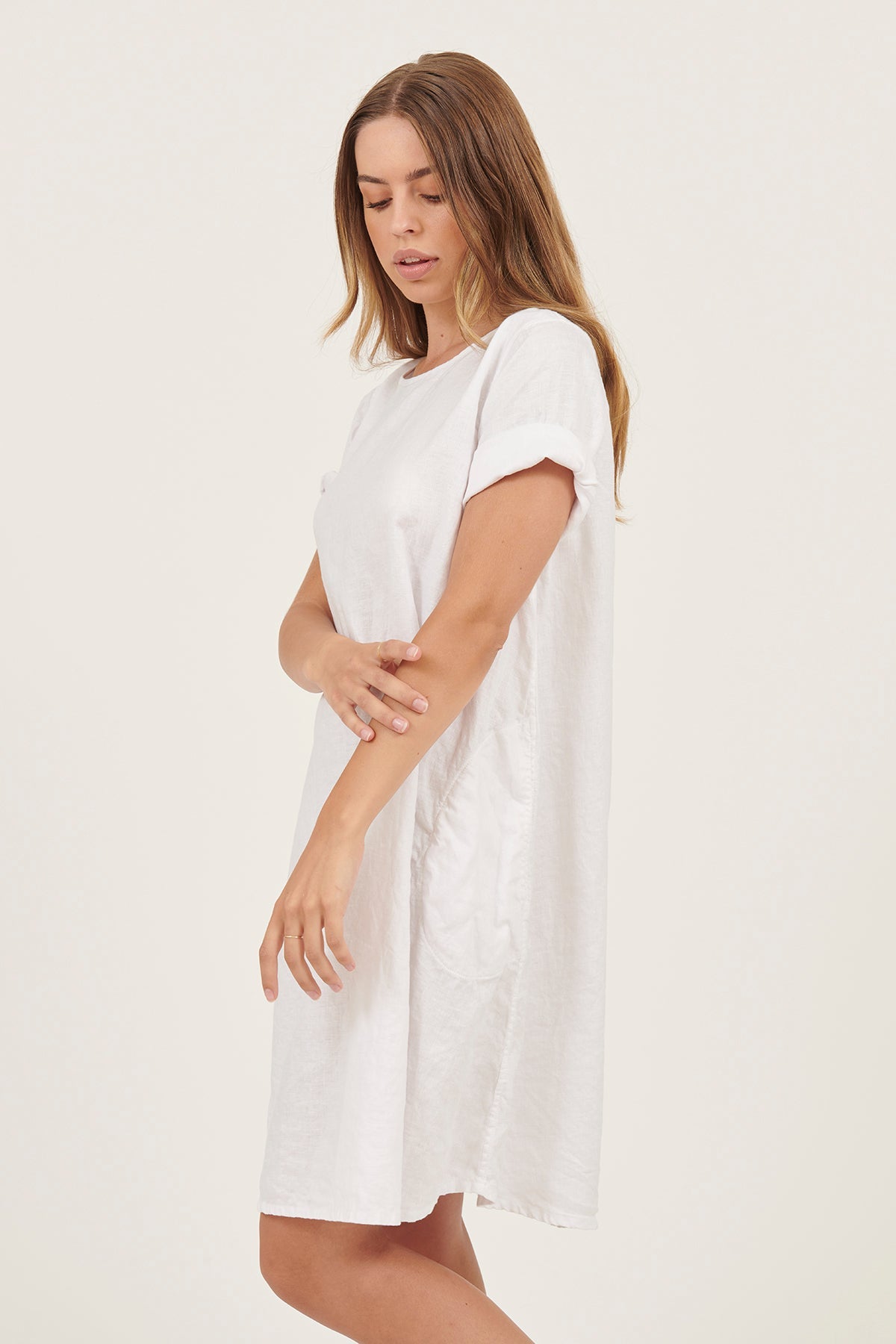 MIA TEE DRESS - BLANC - Primness