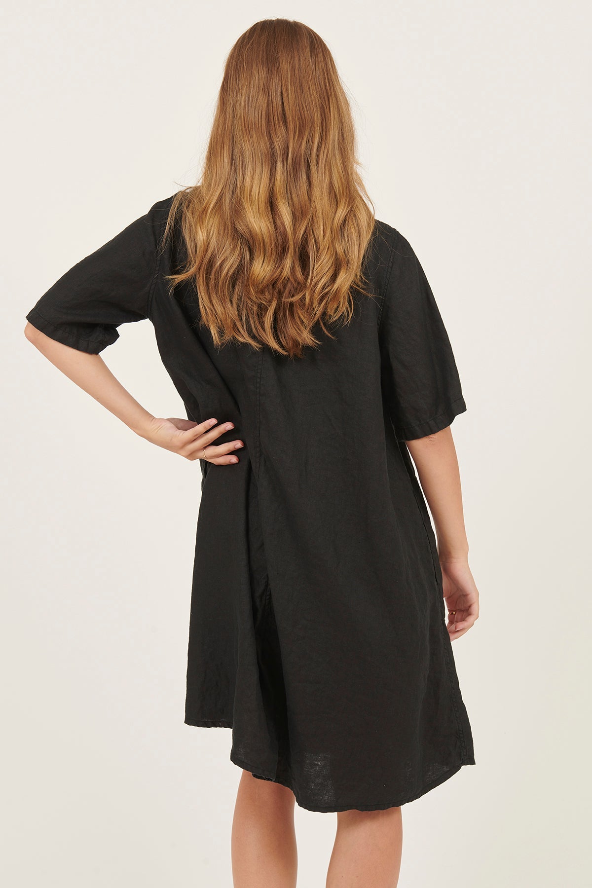 MIA TEE DRESS - NOIR - Primness