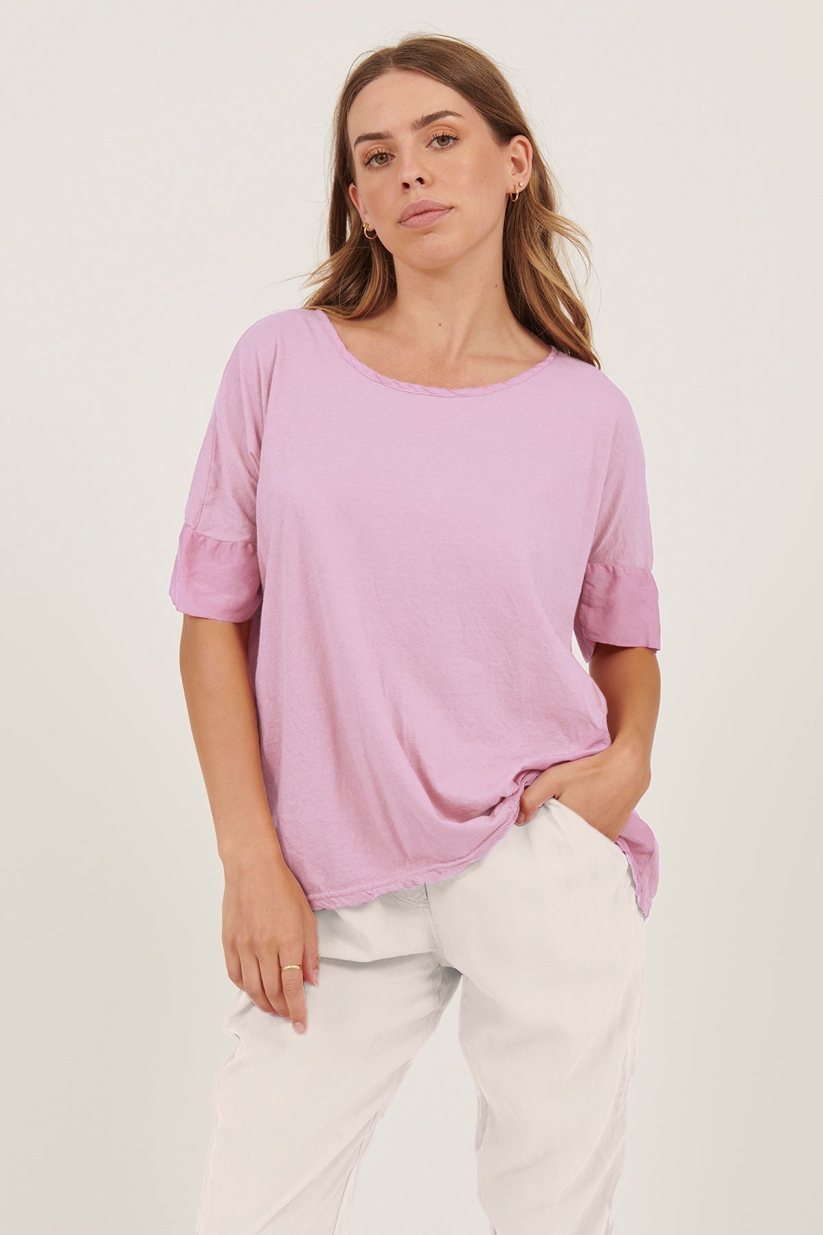 MINK TEE - MAUVE - Primness