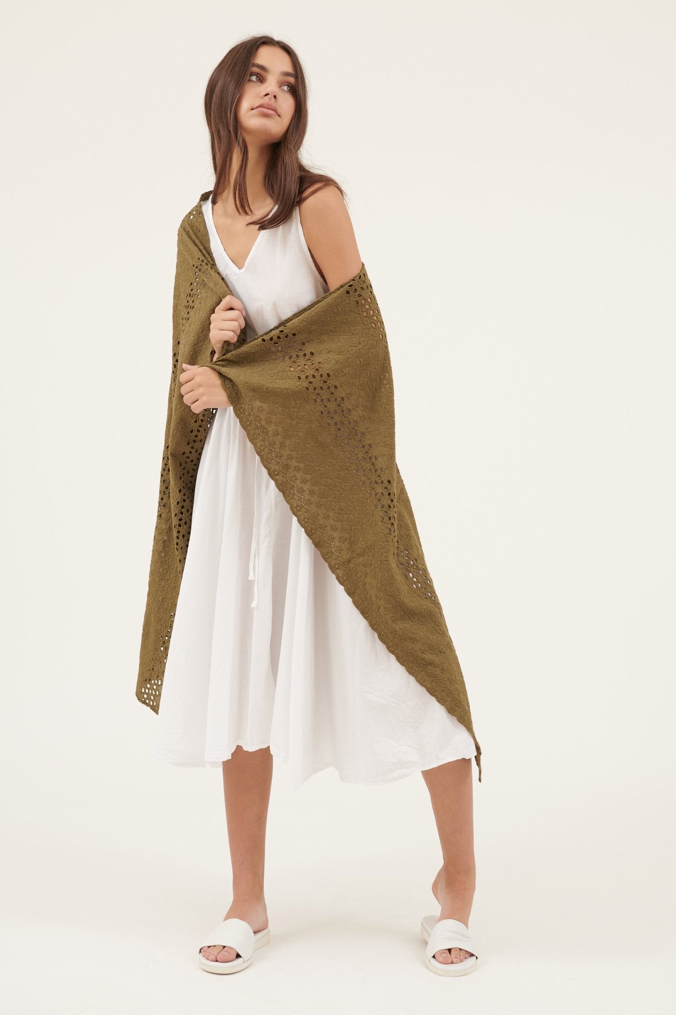 MOROCCO SCARF - KHAKI - FINAL SALE - Primness