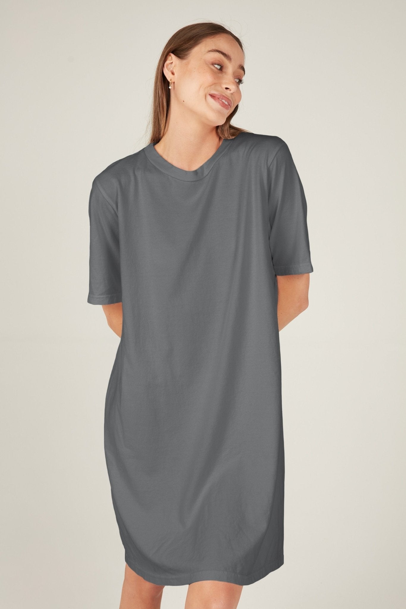 NUNA DRESS - CHARCOAL - Primness