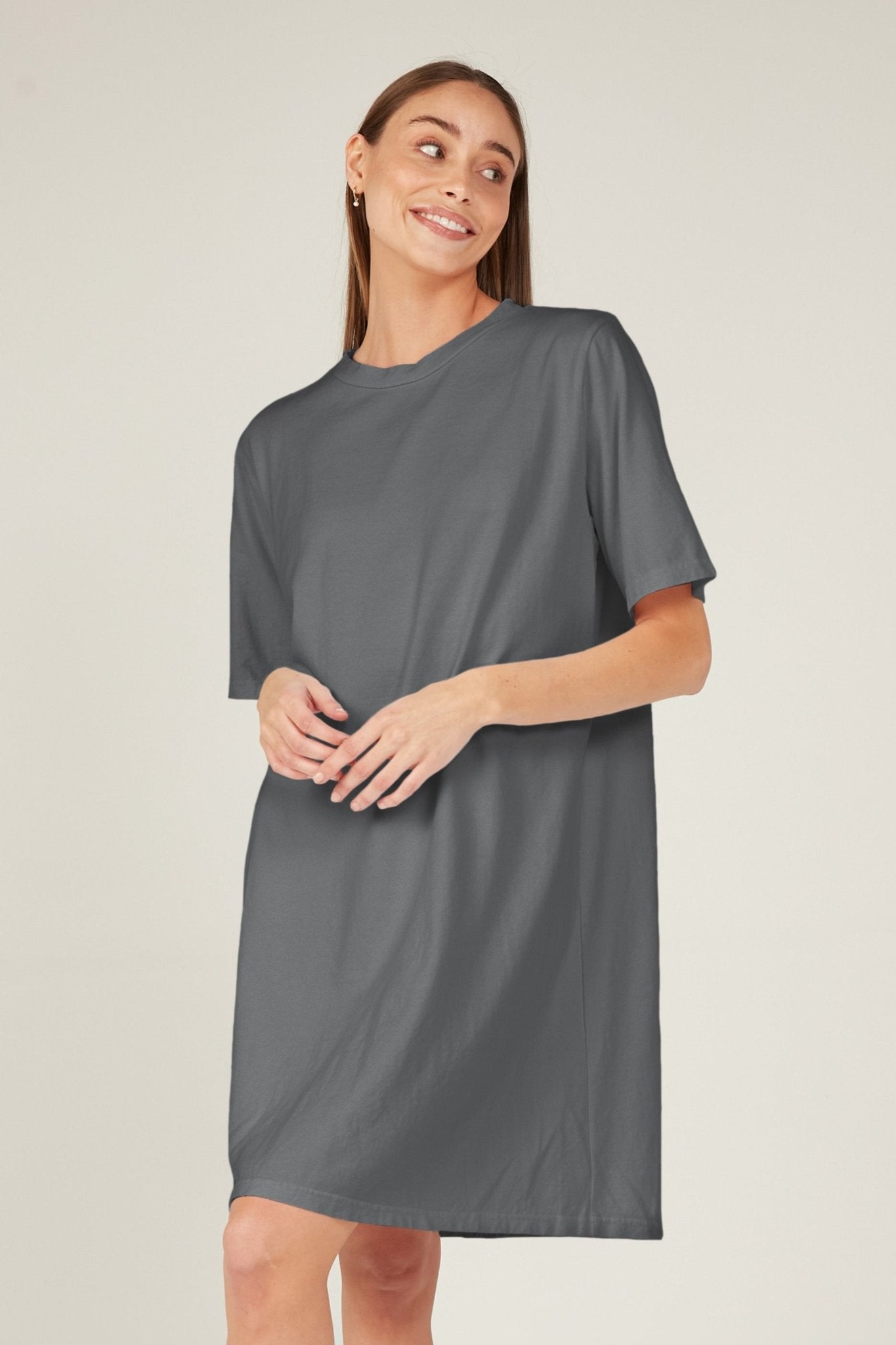 NUNA DRESS - CHARCOAL - Primness