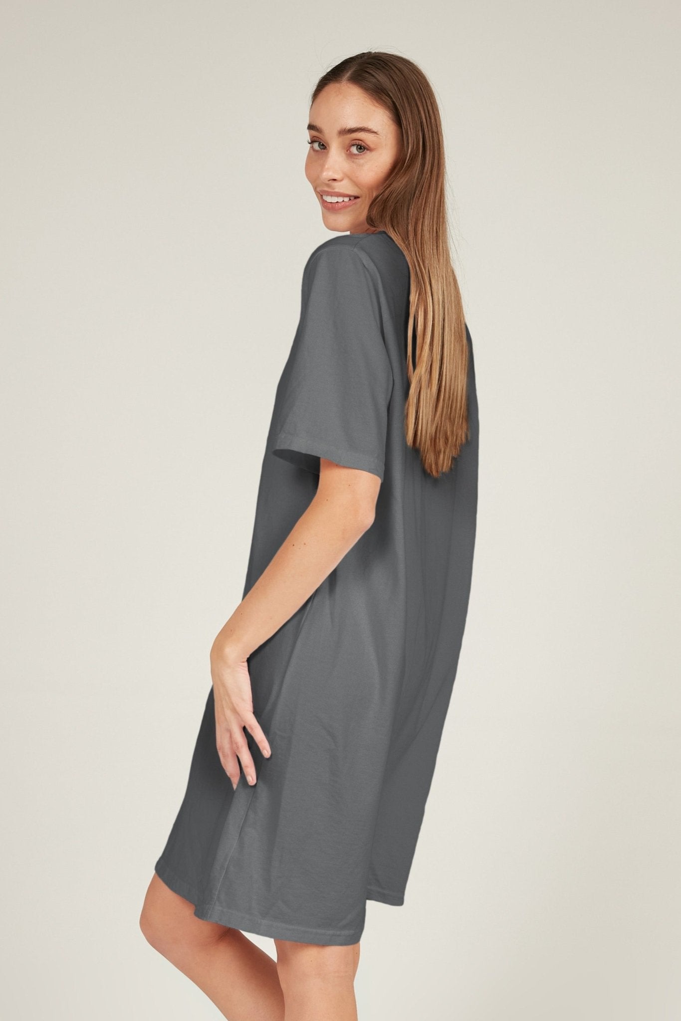 NUNA DRESS - CHARCOAL - Primness