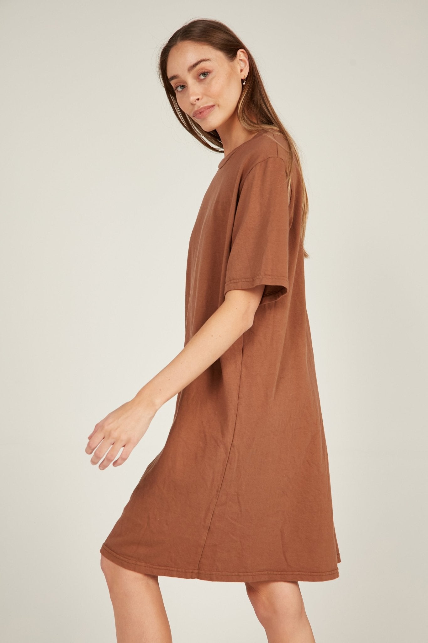 NUNA DRESS - COFFEE - Primness